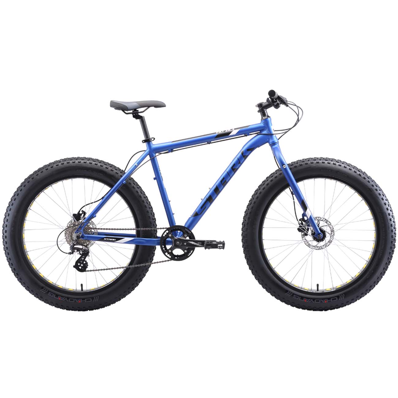 Велосипед горный Stark Fat 26.2 HD голубой/черный/белый 18''/2020