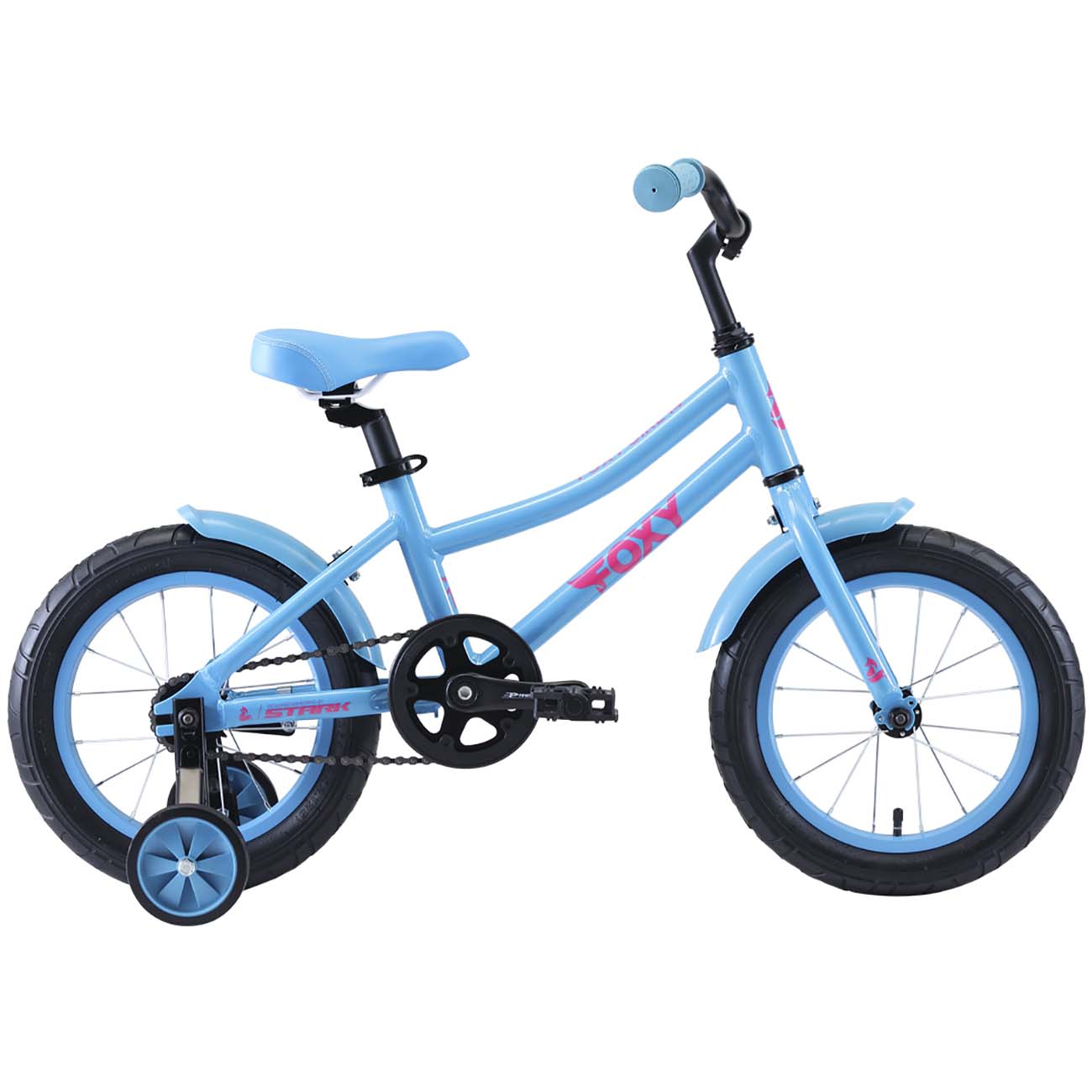 Велосипед детский Stark Foxy 14 Girl бирюзовый/розовый/2020