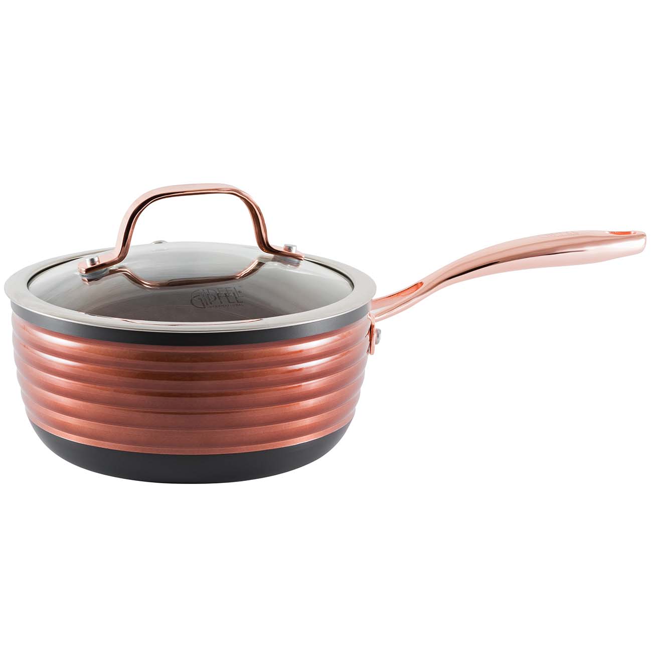 Ковш Gipfel Versal Gold с крышкой 2,1л (2720)