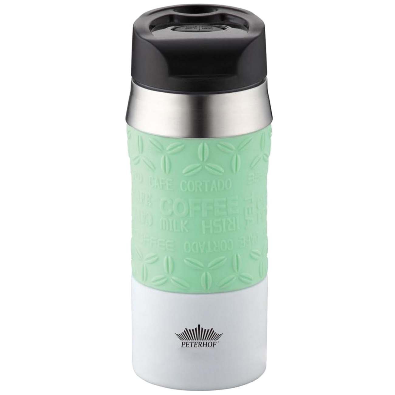 Термокружка Peterhof 0,4л мятная (PH-12428)