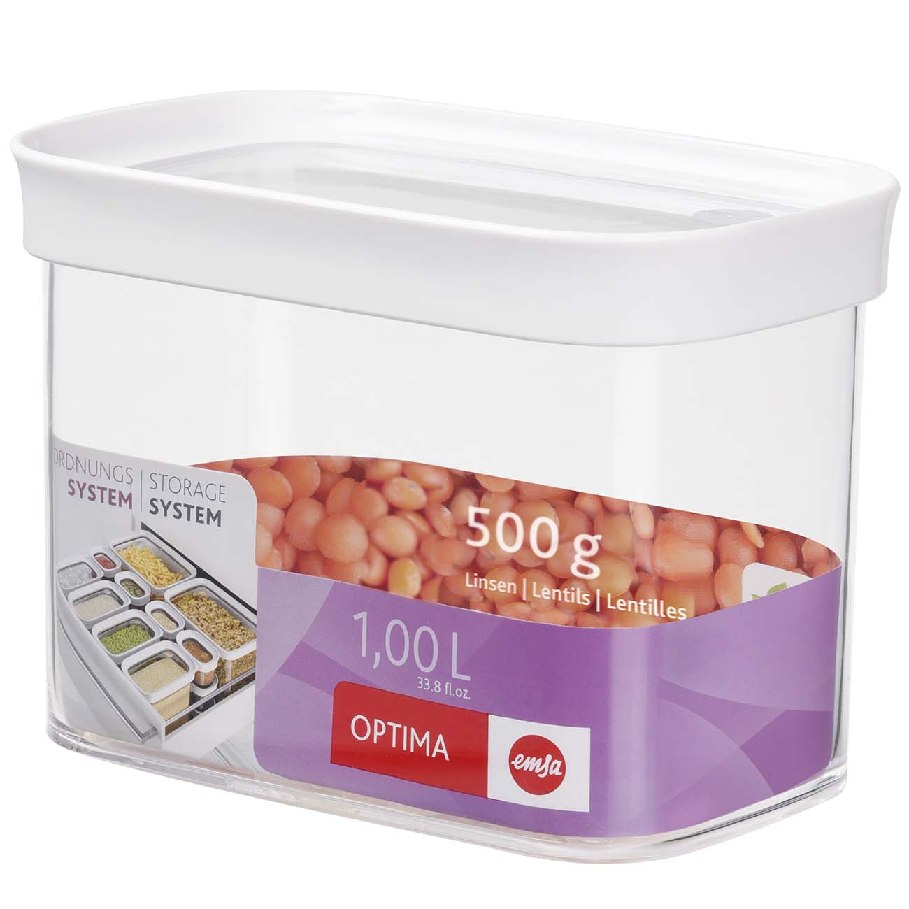 Контейнер для продуктов Emsa 513557 Optima 1л