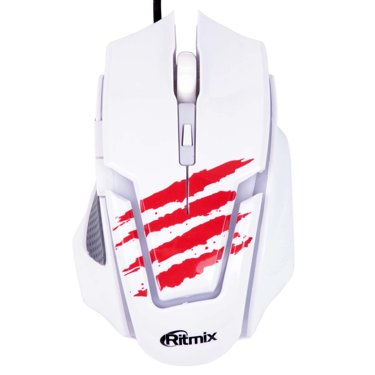 Игровая мышь Ritmix ROM-350 белый фото