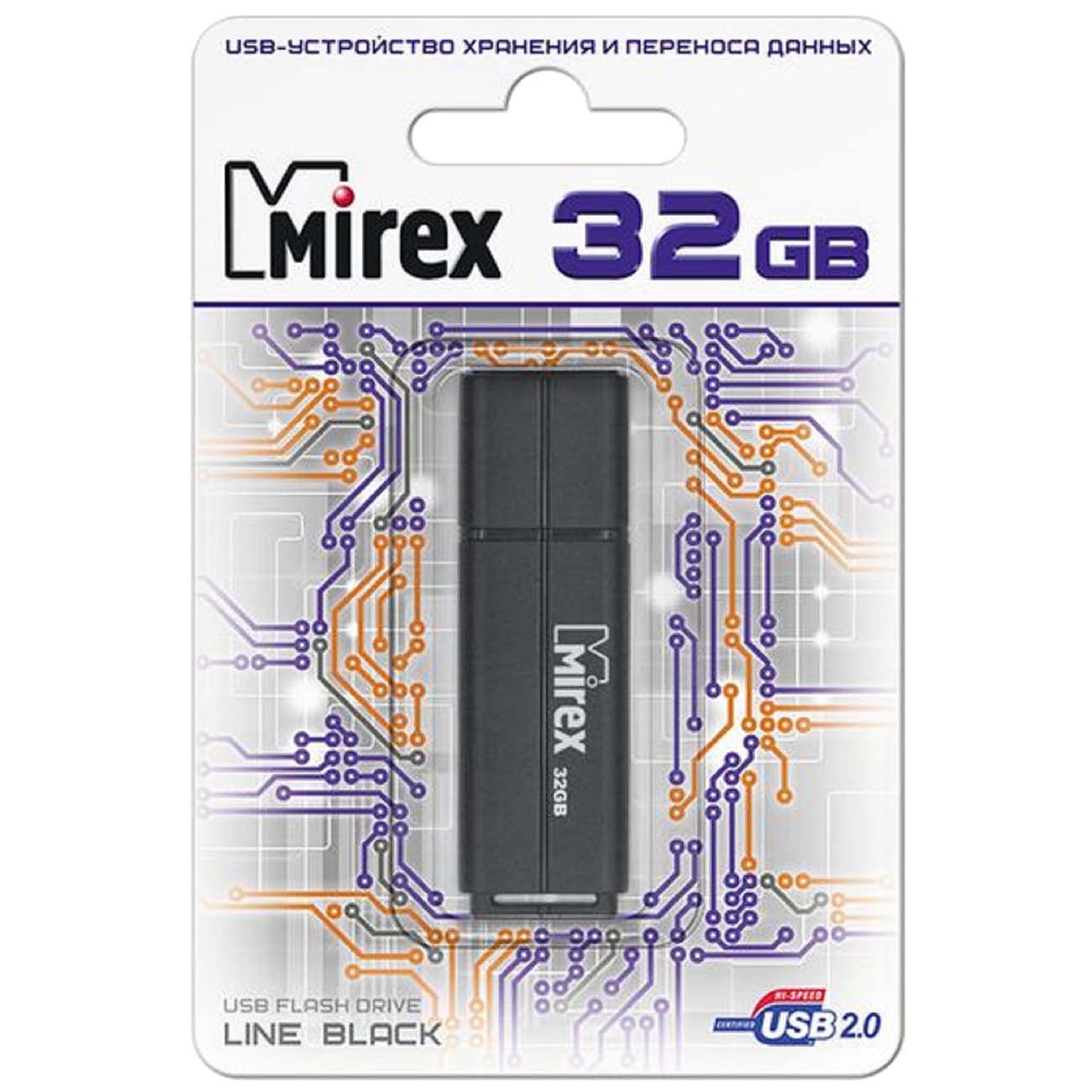 Флеш-диск Mirex 32GB Line Black (13600-FMULBK32) фото