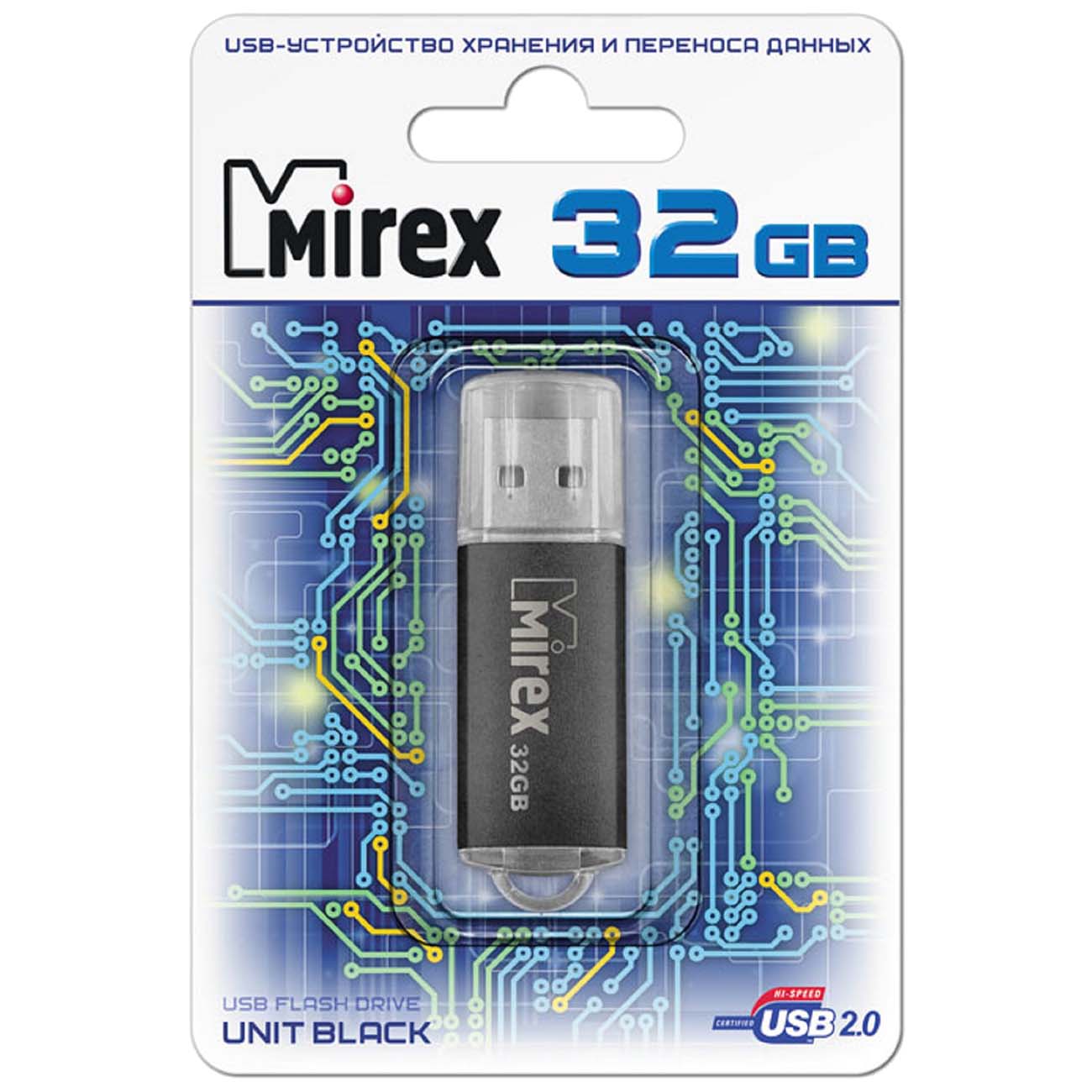 Флеш-диск Mirex 32GB Unit Black (13600-FMUUND32)