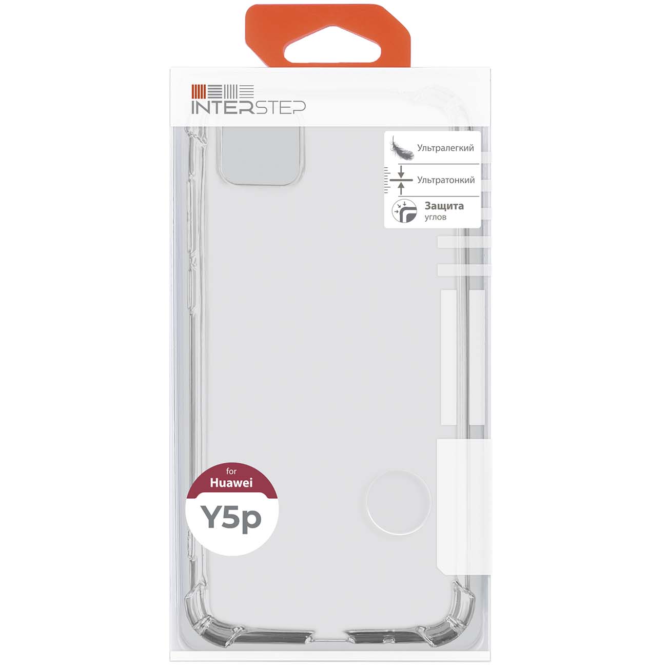 Чехол InterStep SLENDER SHOCK MV Huawei Y5p Прозрачный