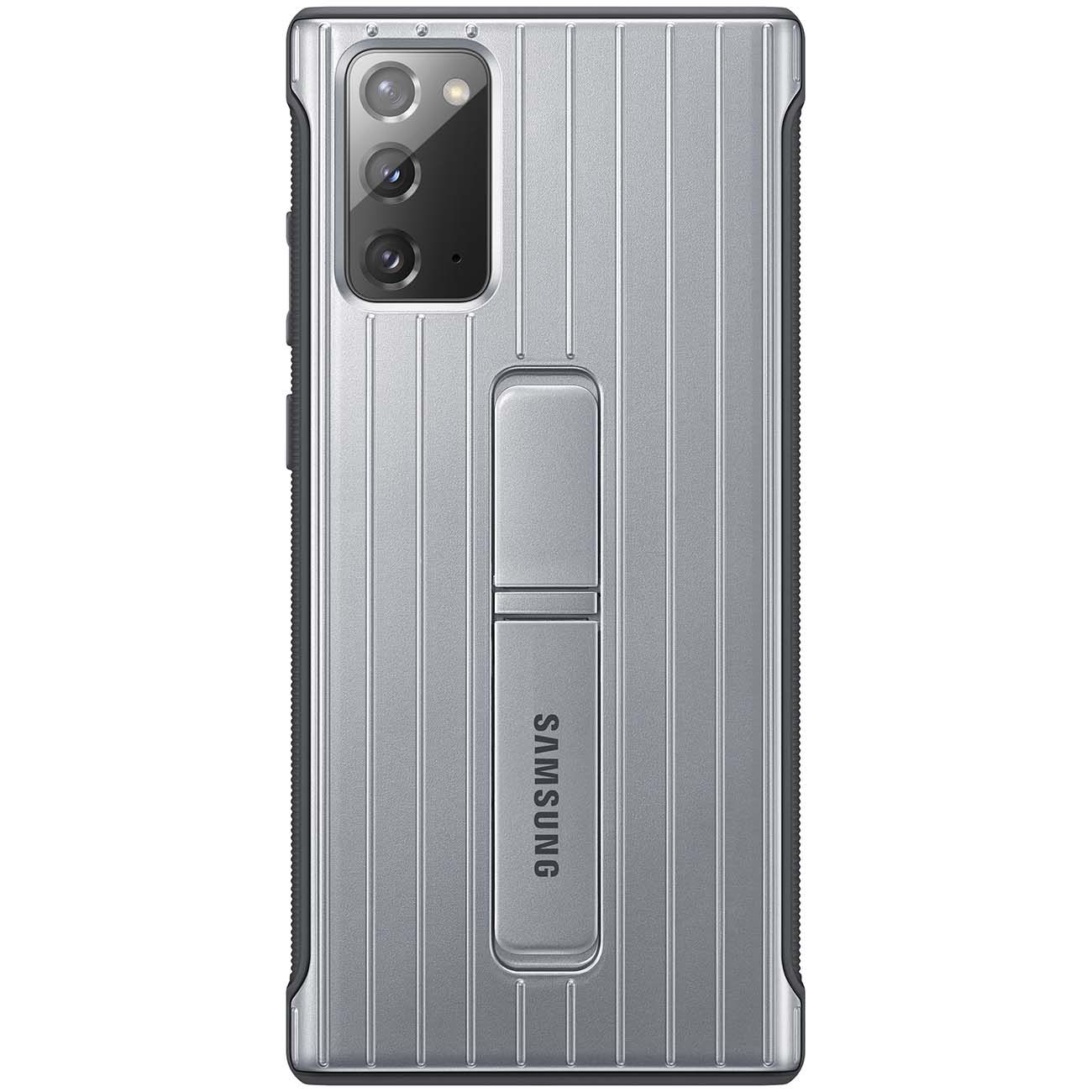 Чехол Samsung Protective Standing Cover Note 20 серебристый фото