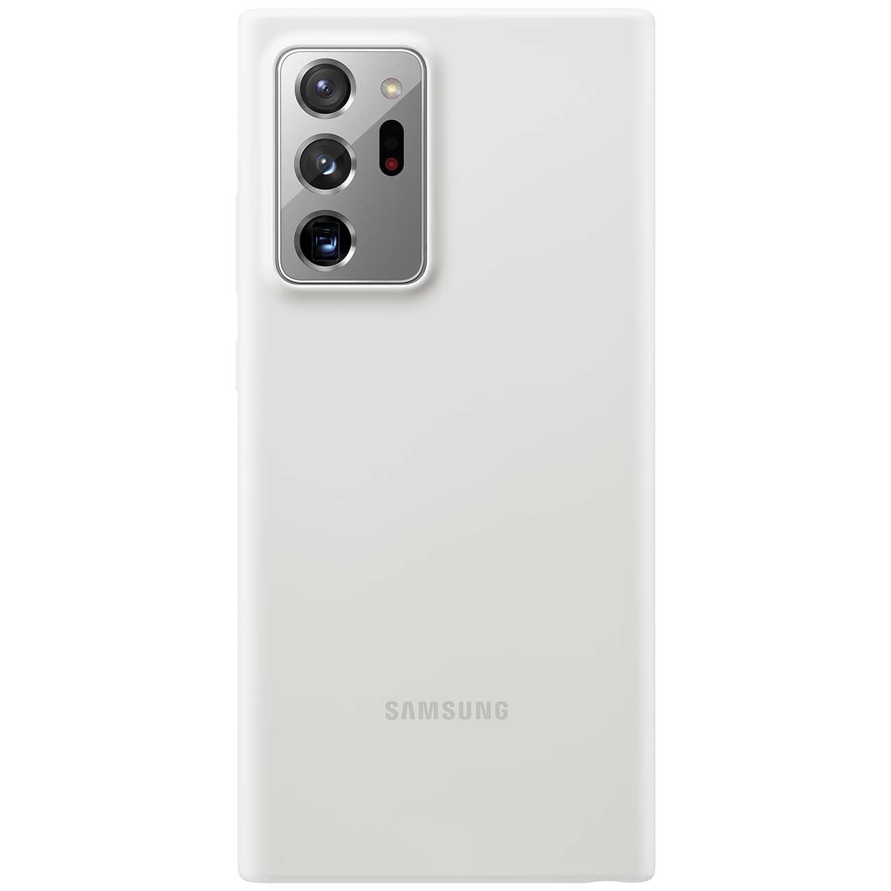 Чехол Samsung Silicone Cover Note 20 Ultra белый фото