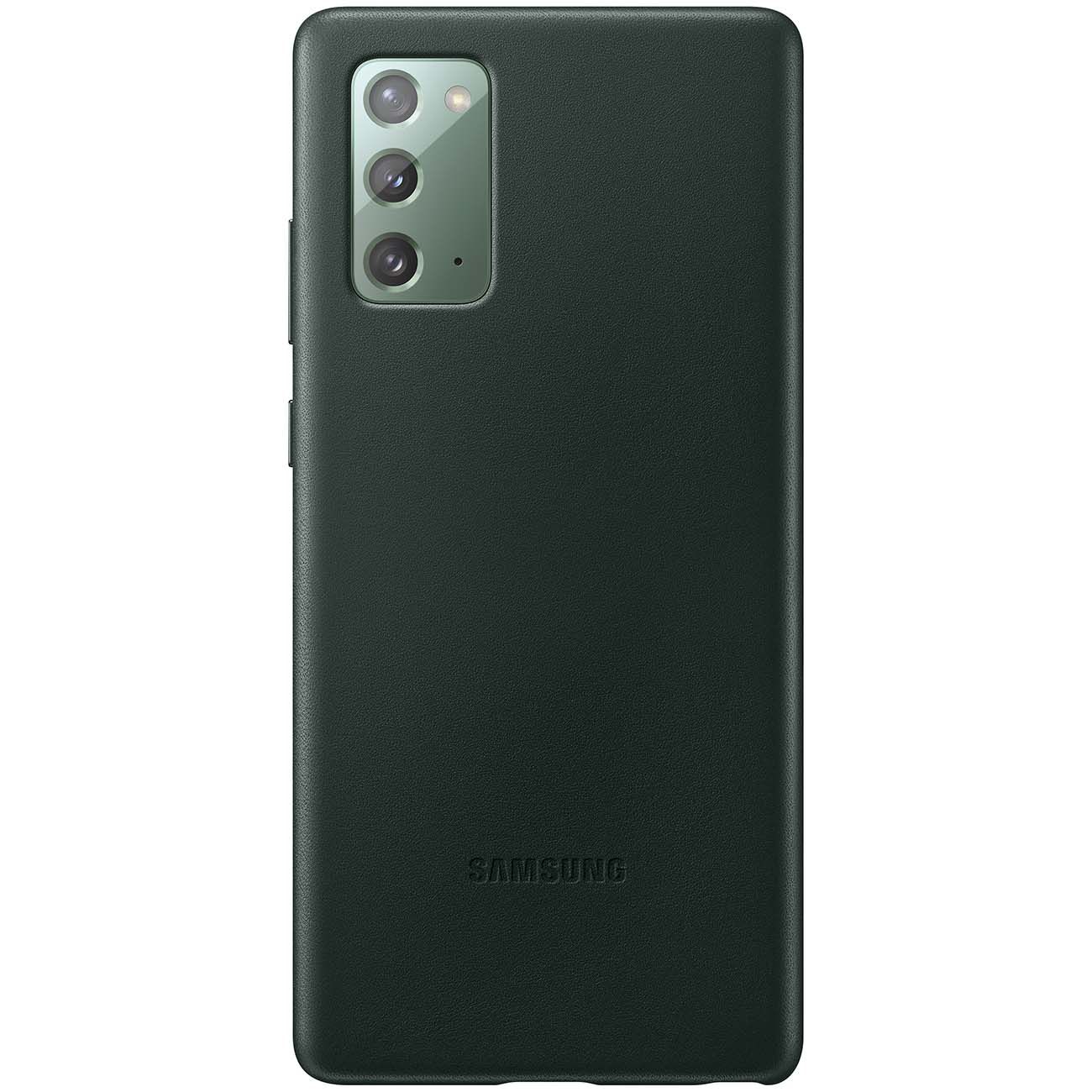 Чехол Samsung Leather Cover Note 20 зелёный