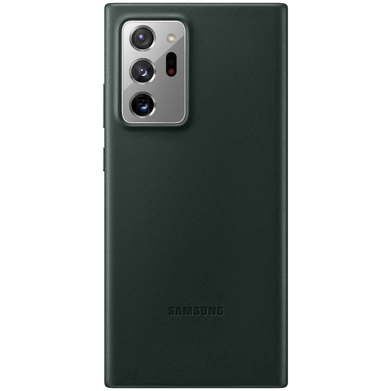Чехол Samsung Leather Cover Note 20 Ultra зелёный фото