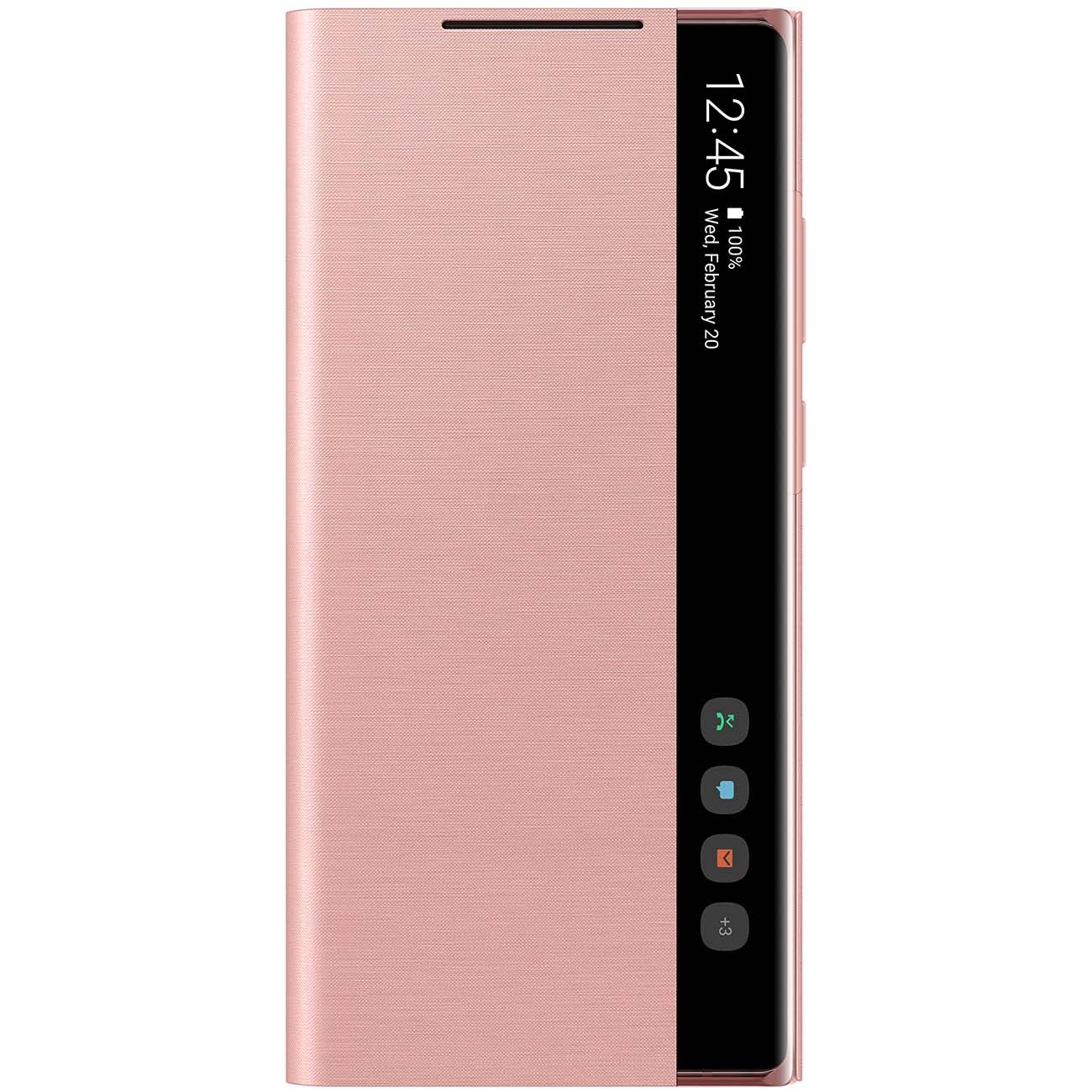 Чехол Samsung Smart Clear View Cover Note 20 бронзовый
