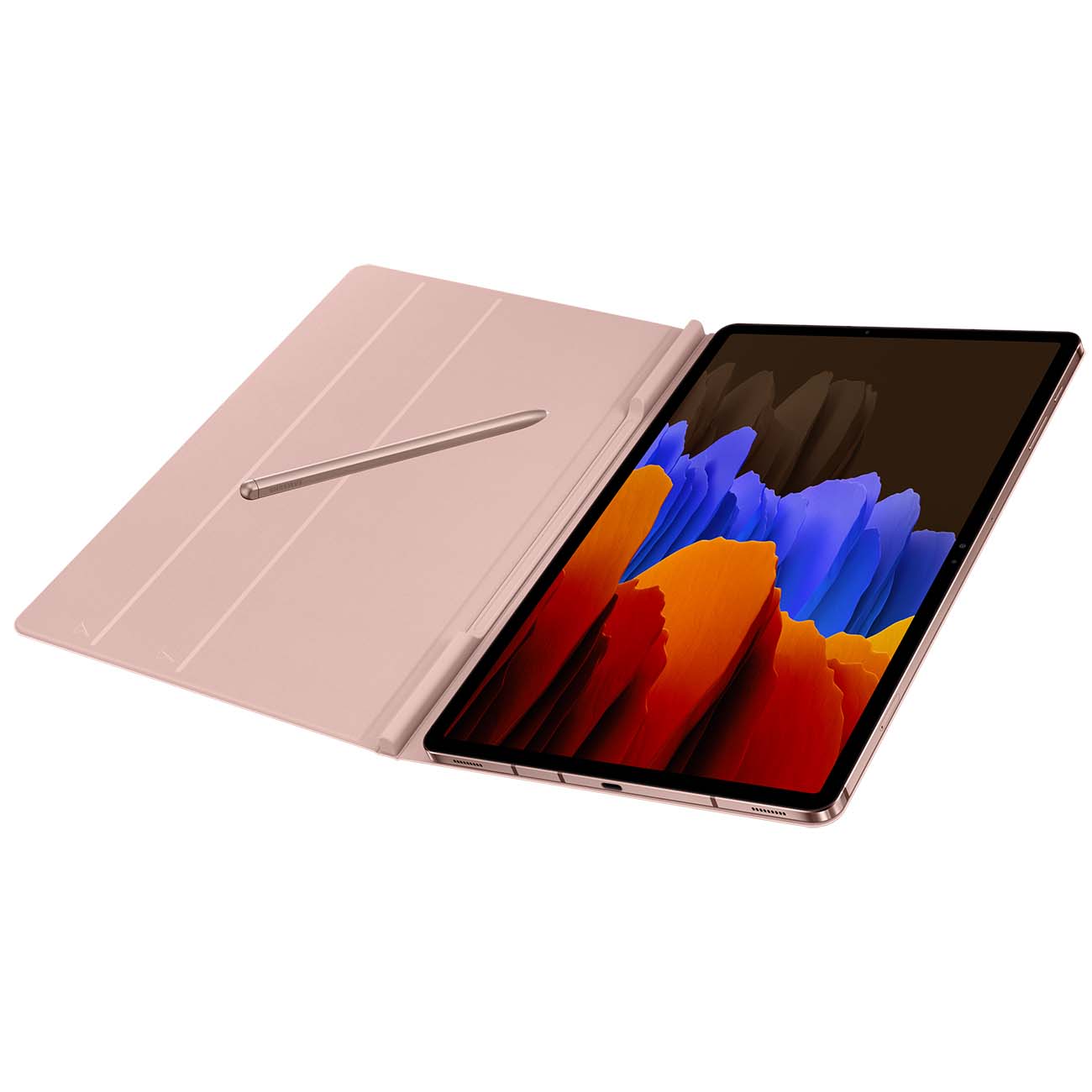 Чехол для планшетного компьютера Samsung Book Cover Tab S7+ розовый (EF-BT970)
