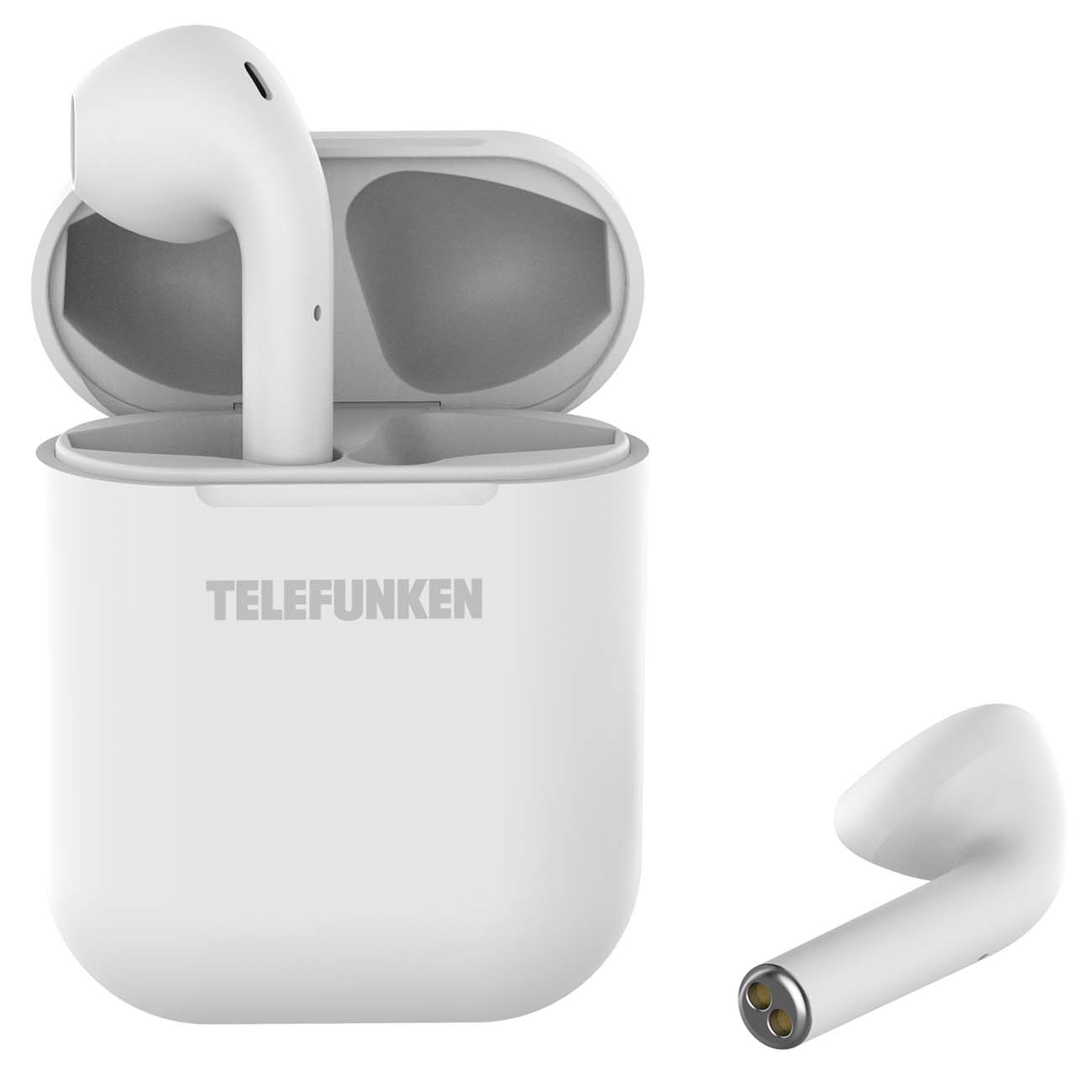 Наушники True Wireless Telefunken TF-1001B Белый