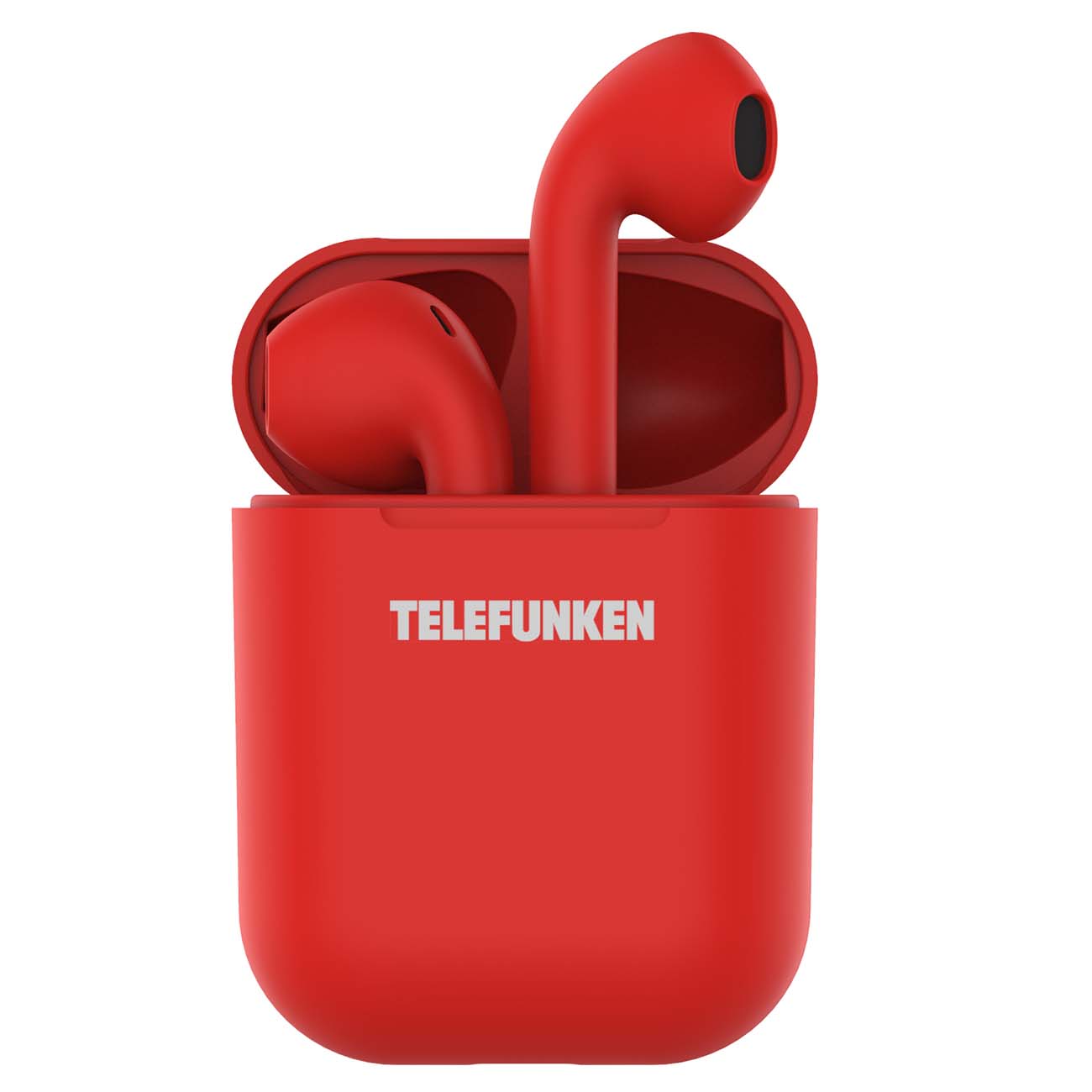 Наушники True Wireless Telefunken TF-1001B красный