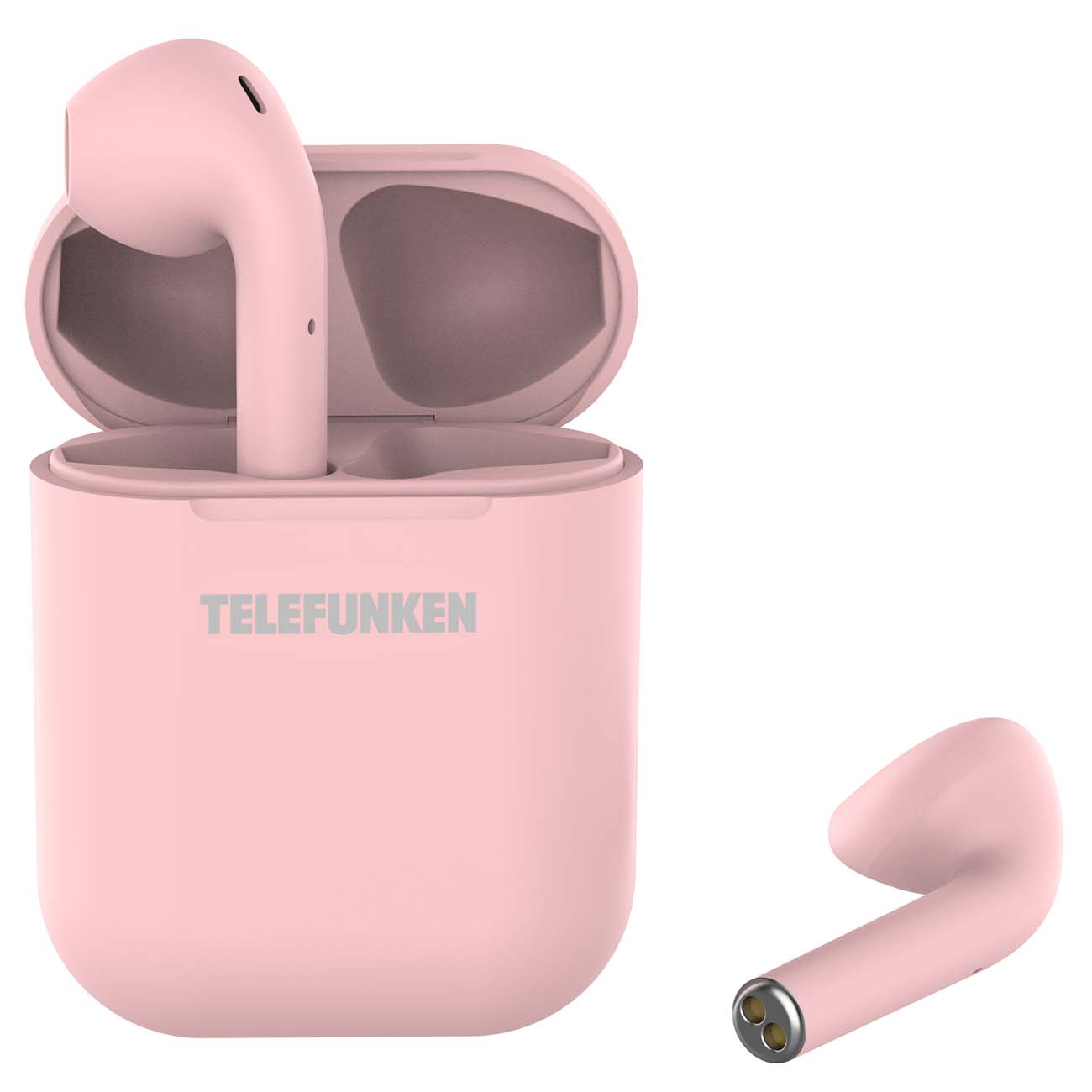 Наушники True Wireless Telefunken TF-1001B Розовый