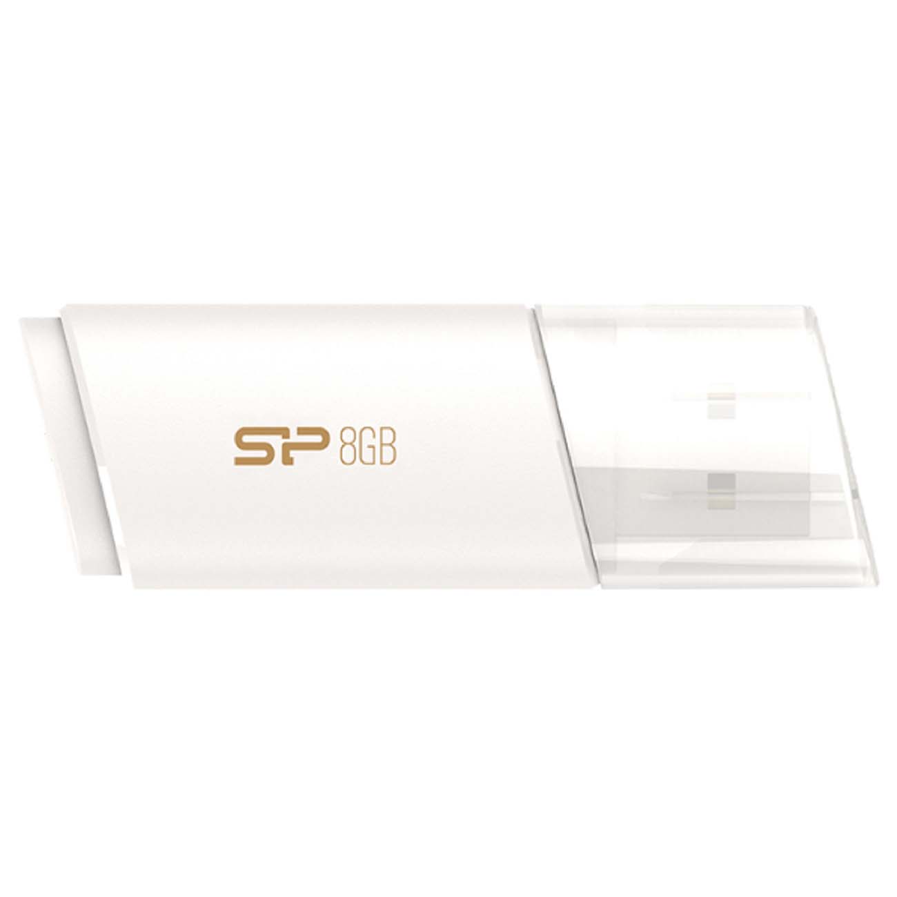 Флеш-диск Silicon Power 8GB Blaze B06 White (SP008GBUF3B06V1W) фото