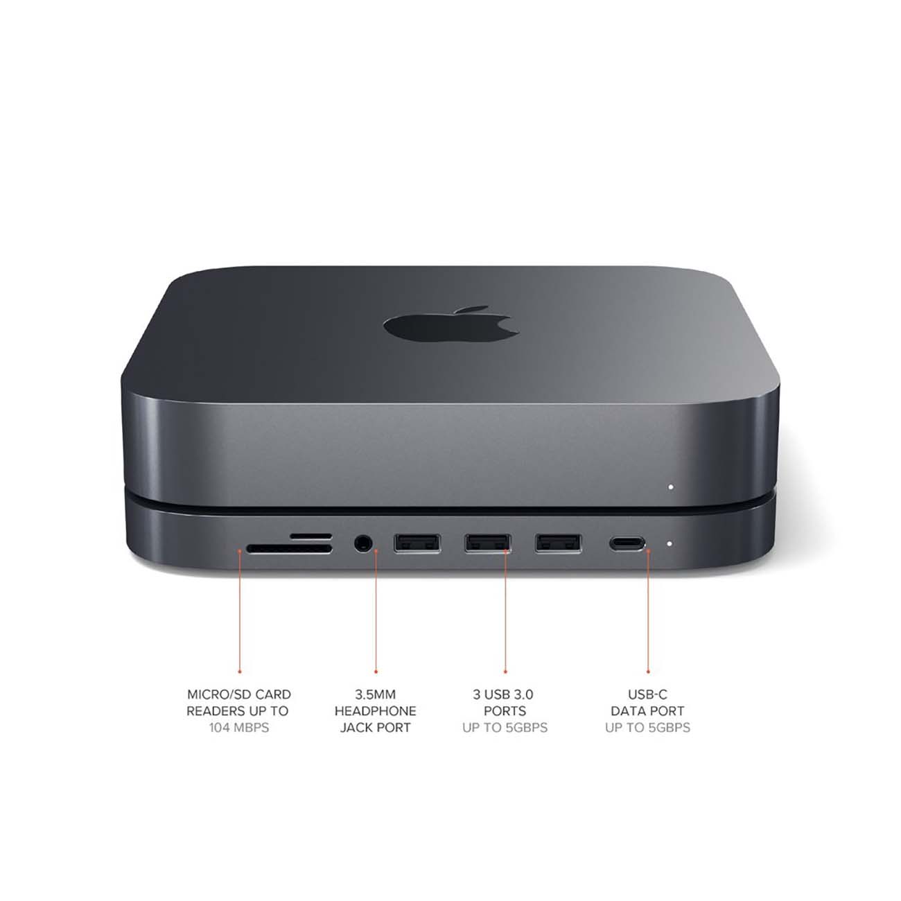 Док-станция для Mac Mini Satechi Mac Mini Stand & Hub (ST-ABHFM)