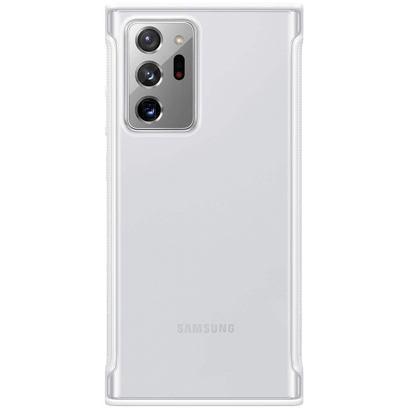 Чехол Samsung Clear Protective Cover Note 20 Ultra прозр.бел.рам