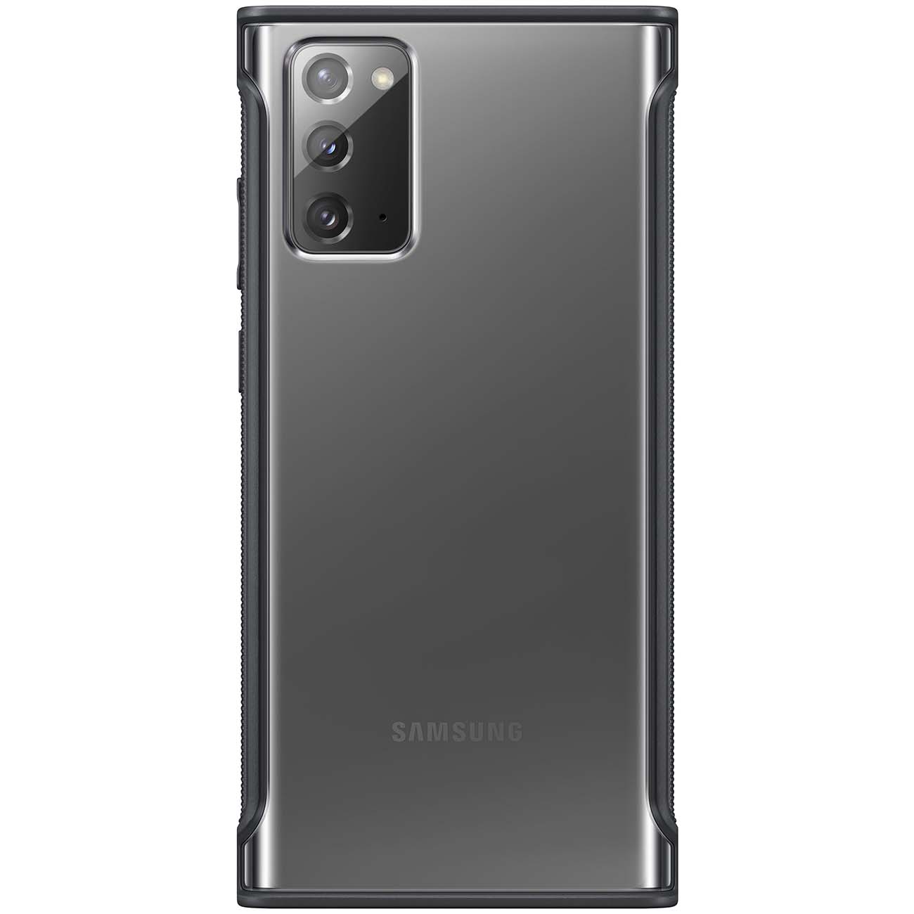 Чехол Samsung Clear Protective Cover Note 20 прозрач.черн.рамка фото