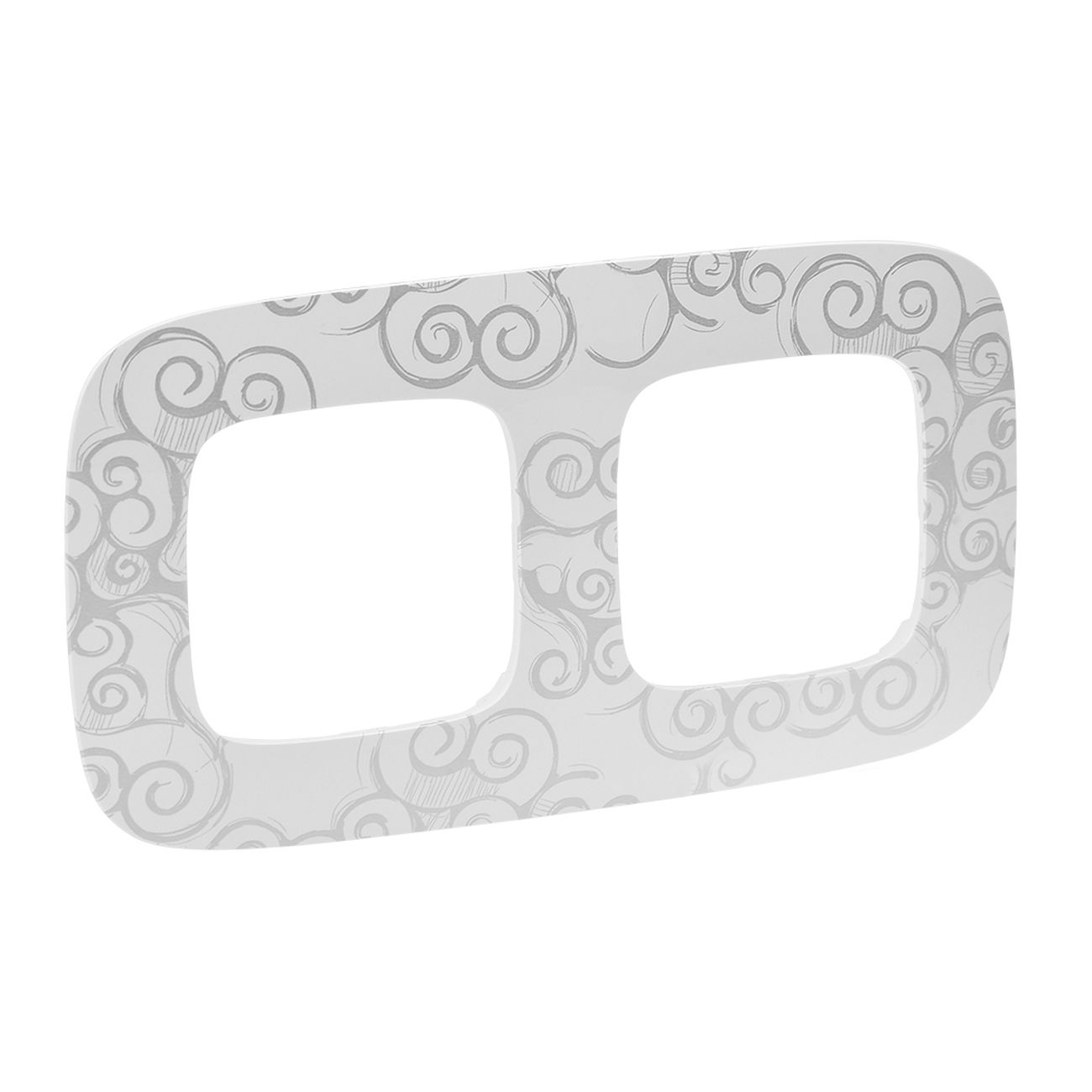 Рамка Legrand Valena Allure Нарцисс хром 2-пост. (754342)