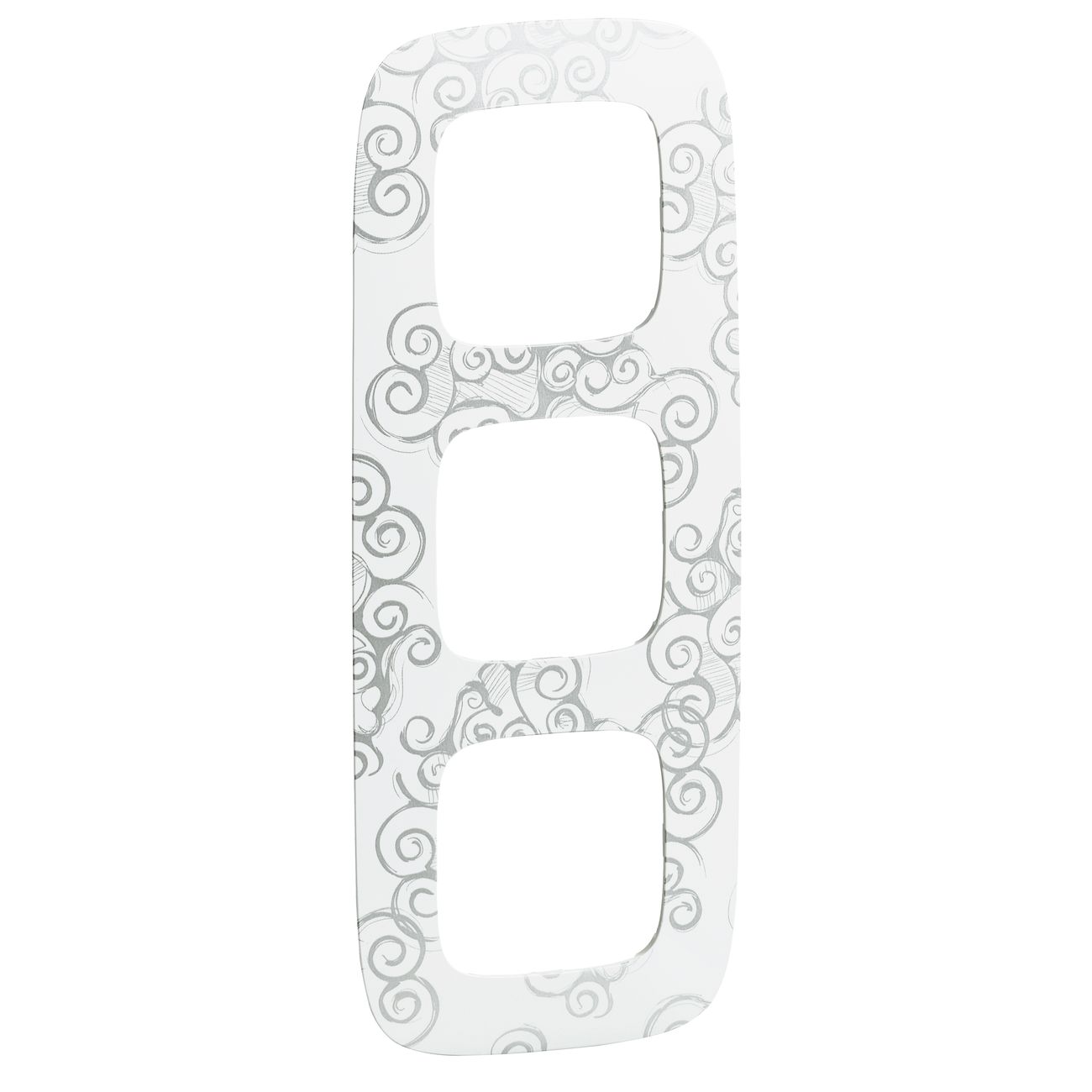 Рамка Legrand Valena Allure Нарцисс хром 3-пост. (754343)