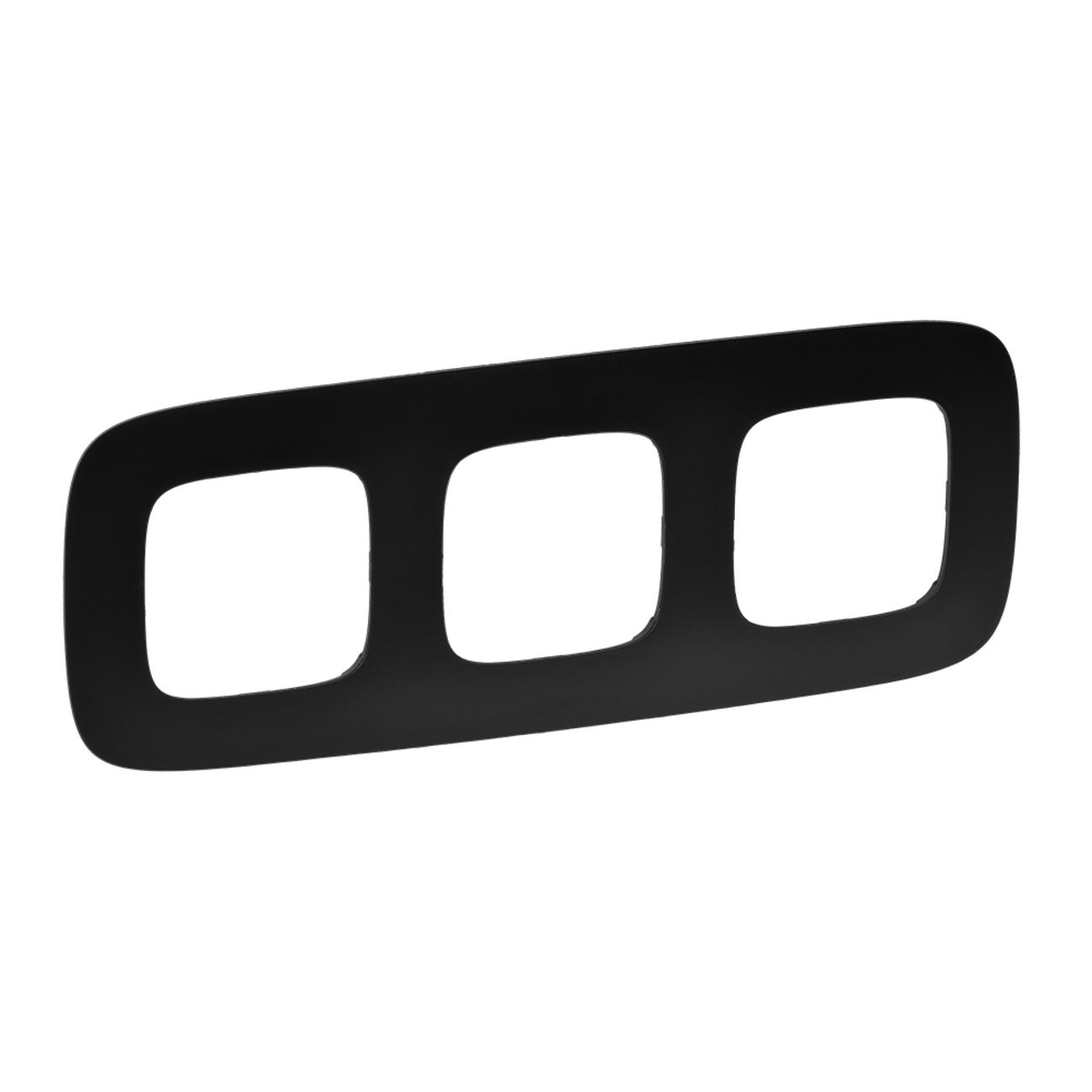 Рамка Legrand Valena Allure Матовый черный 3-пост. (754403)