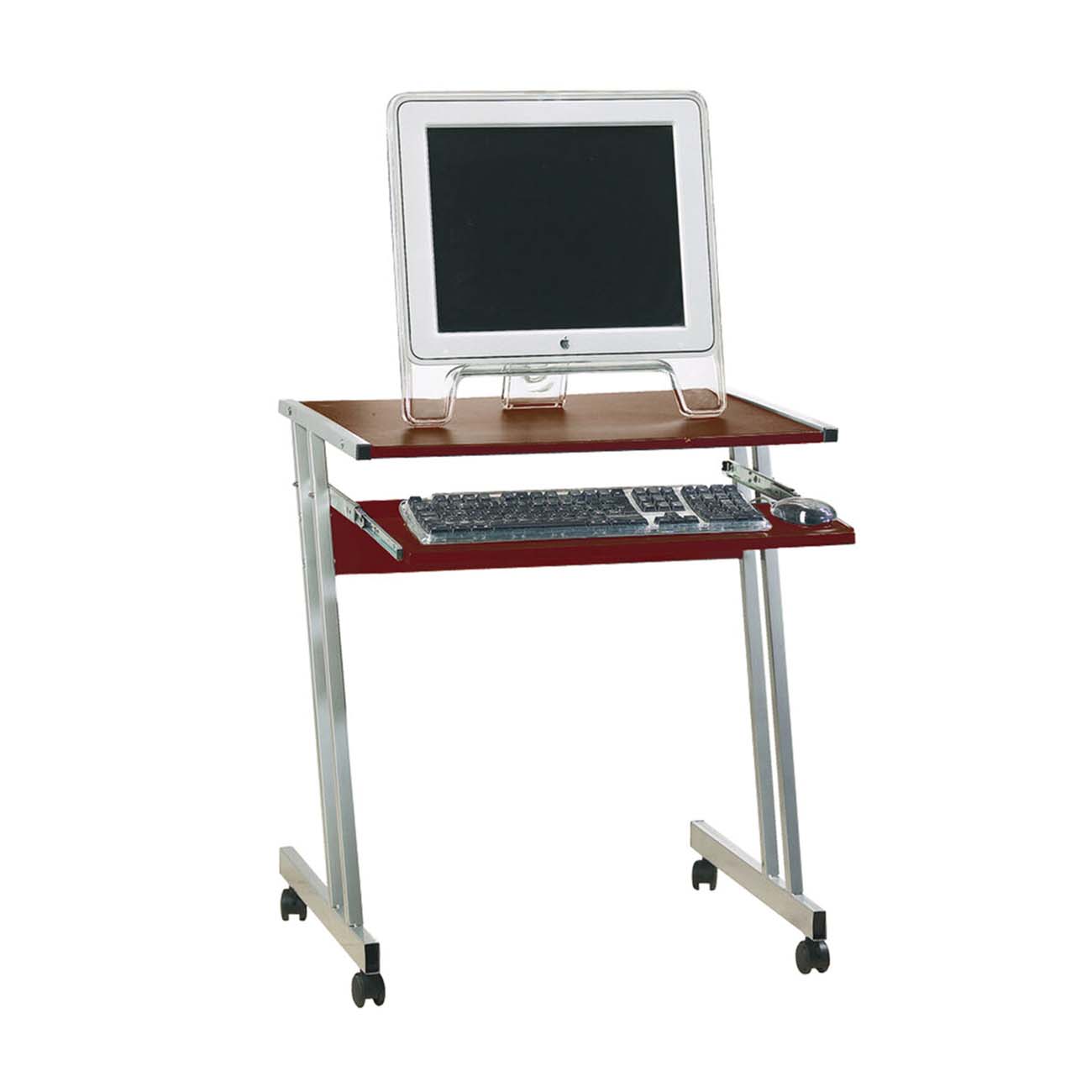 Стол компьютерный Надежда 530721 орех, компьютерный,мет.каркас (65*49*75см)