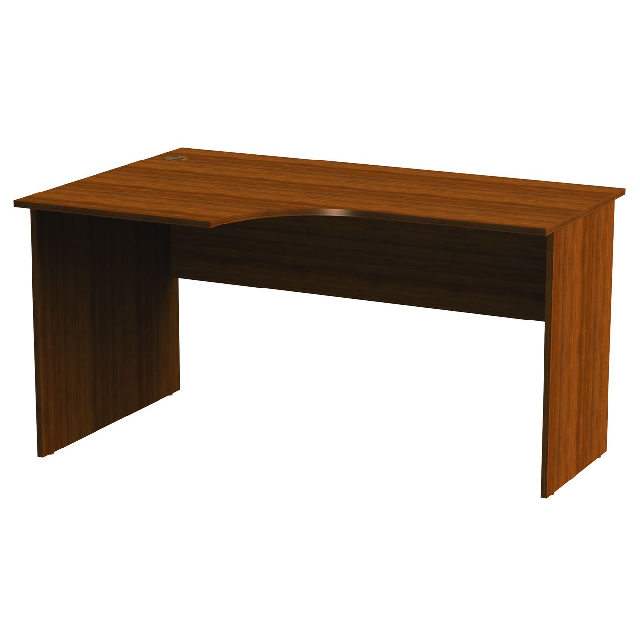 Стол компьютерный СП мебель 640246 Эко орех, письменный эргоном.(140*90*74см)