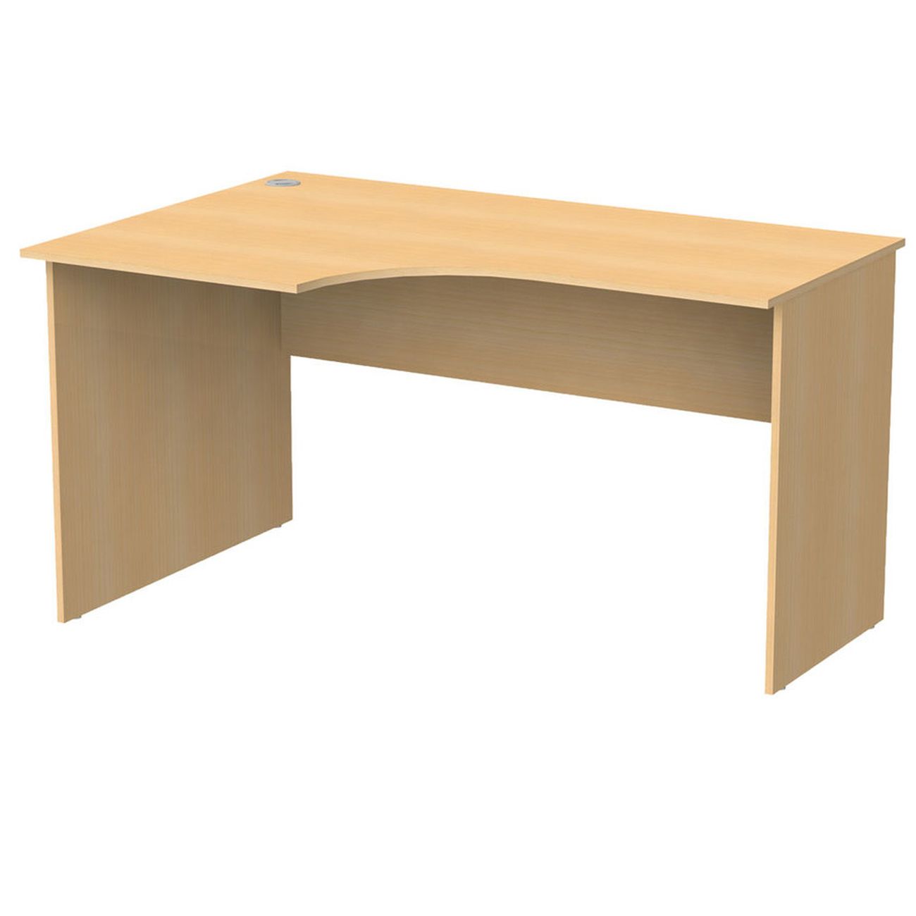 Стол компьютерный СП мебель 641176 Бюджет бук натур., письм.эрг.(136*90*74см)