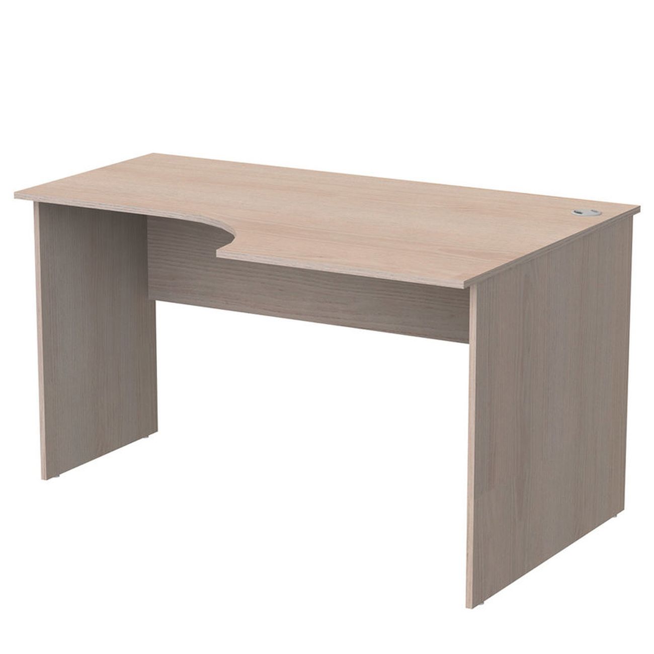 Стол компьютерный СП мебель 641180 Бюджет гикори дж.,письм.эрг.(136*90*74см)