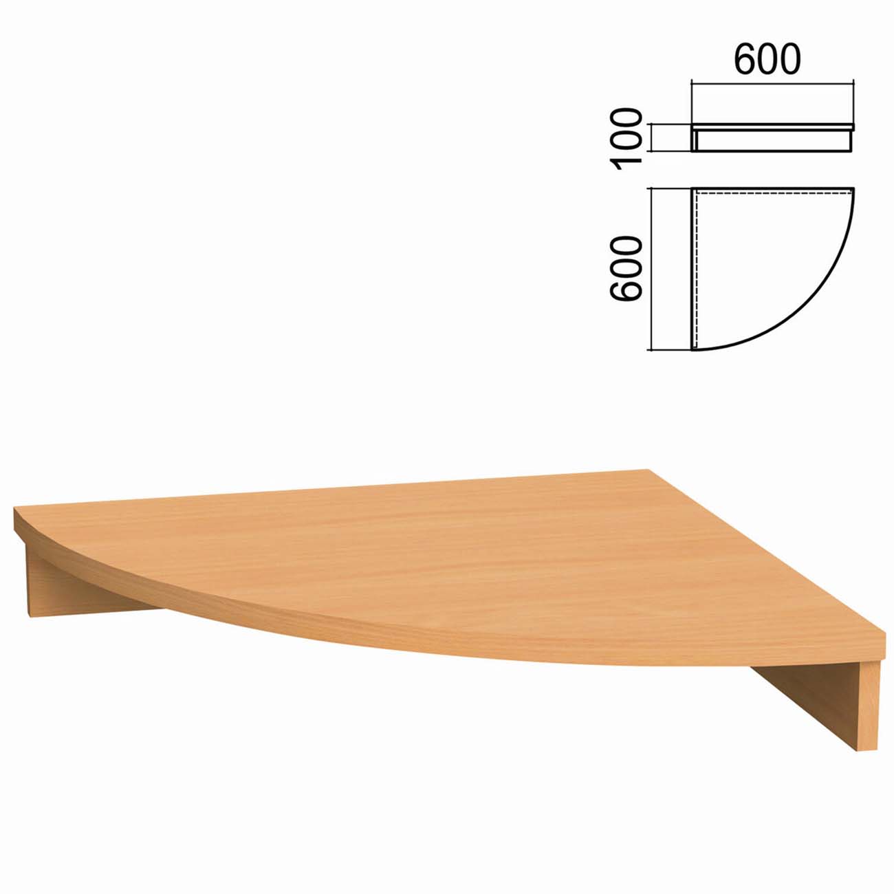 Подставка Программа техно 641595 Арго груша арозо, под монитор (60*60*10см)
