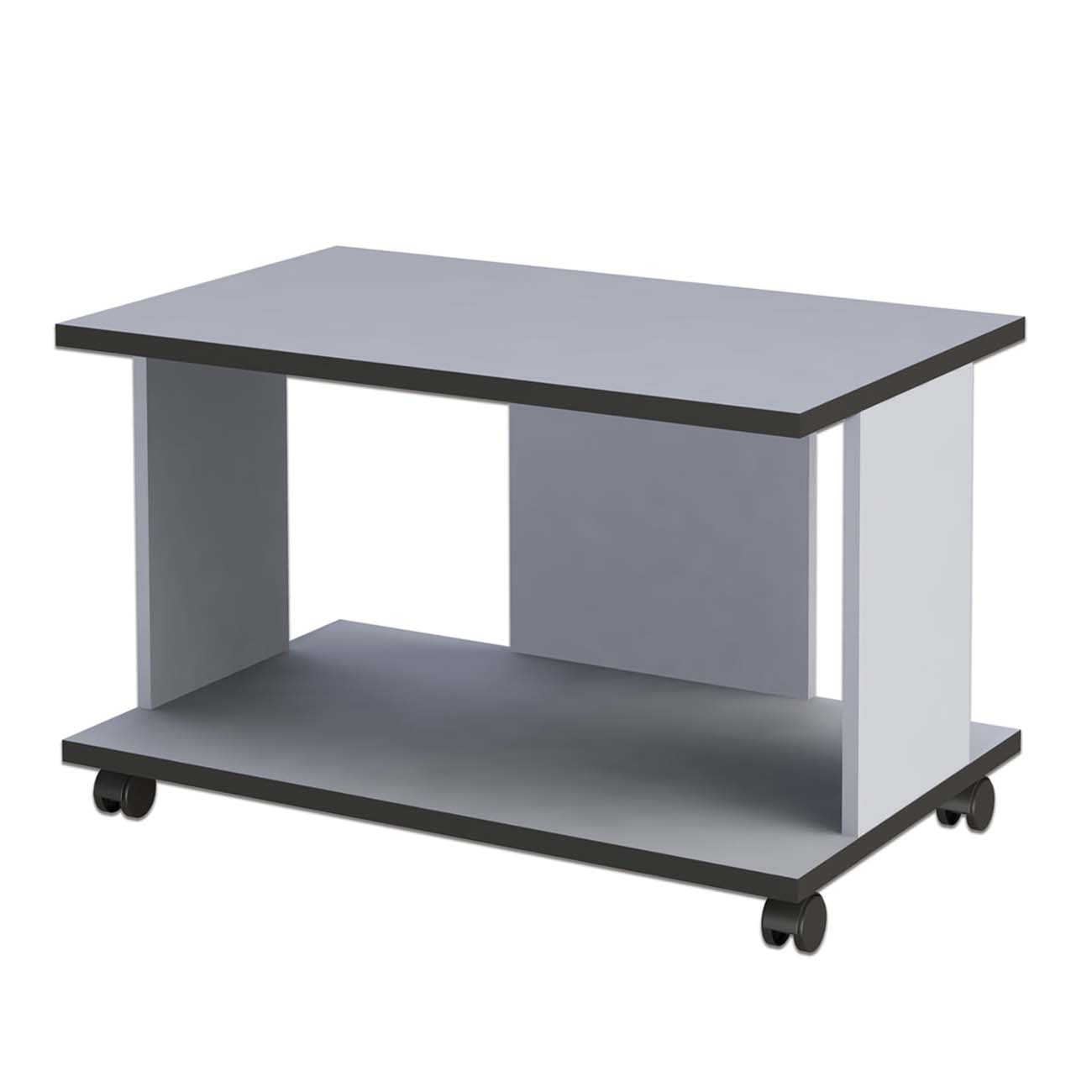 Столик Монолит 640118 серый, журнальный (80*50*50см)