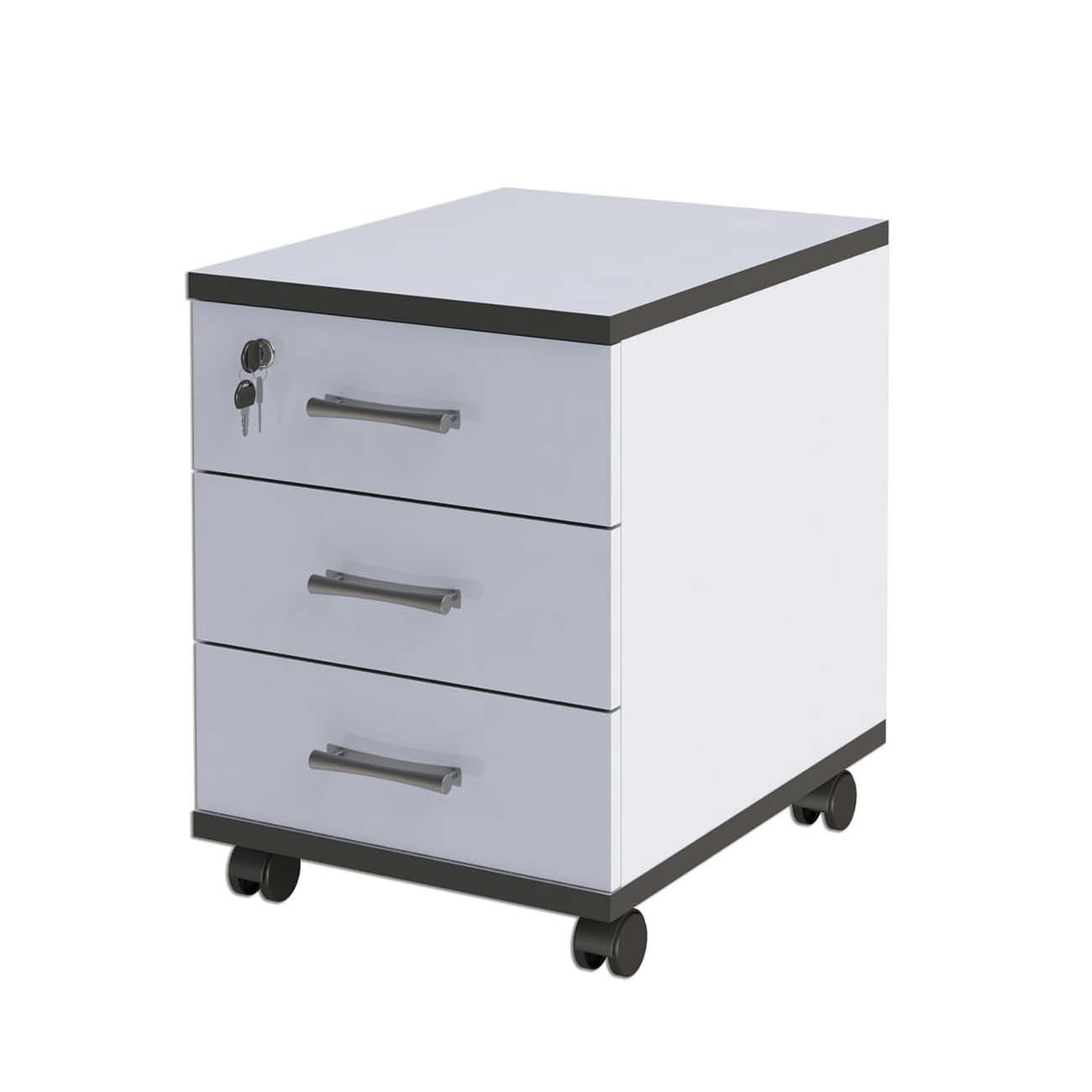 Тумба Монолит 640140 серый, подкатная (40*52*53см)