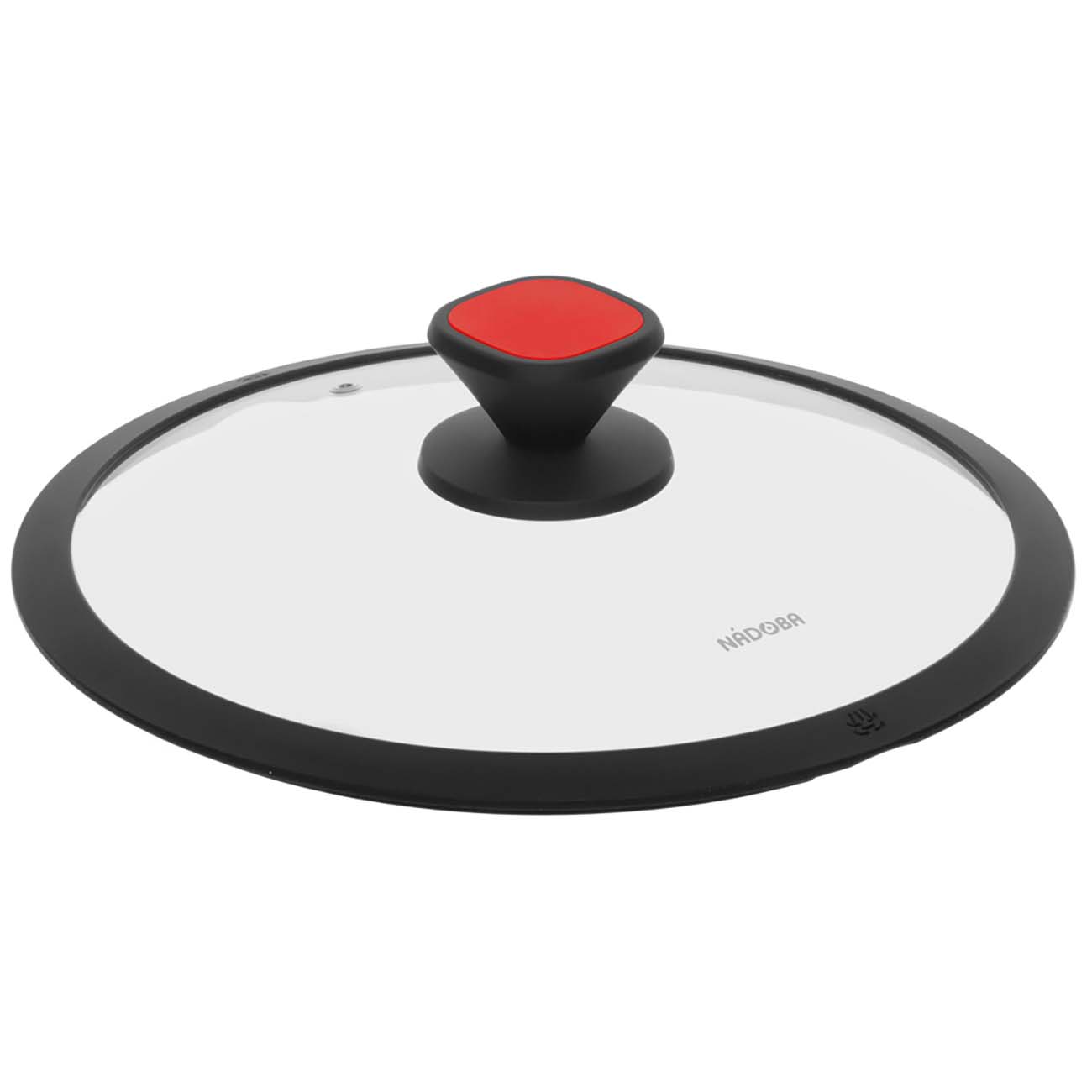 Крышка Nadoba Gusta 28см, стекло, силиконовый обод (751711)