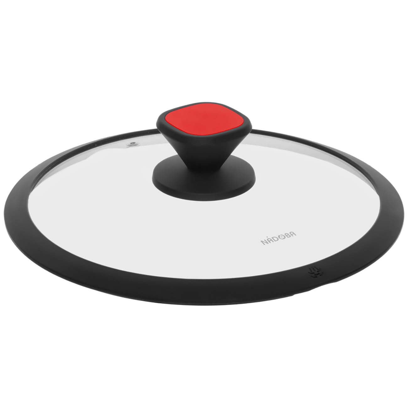 Крышка Nadoba Gusta 26см, стекло, силиконовый обод (751712)