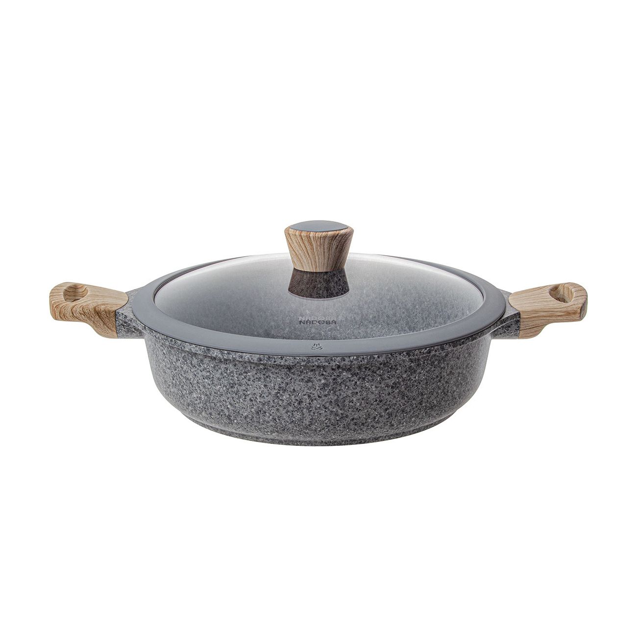 Сотейник Nadoba Mineralica 28см, с крышкой (728415)