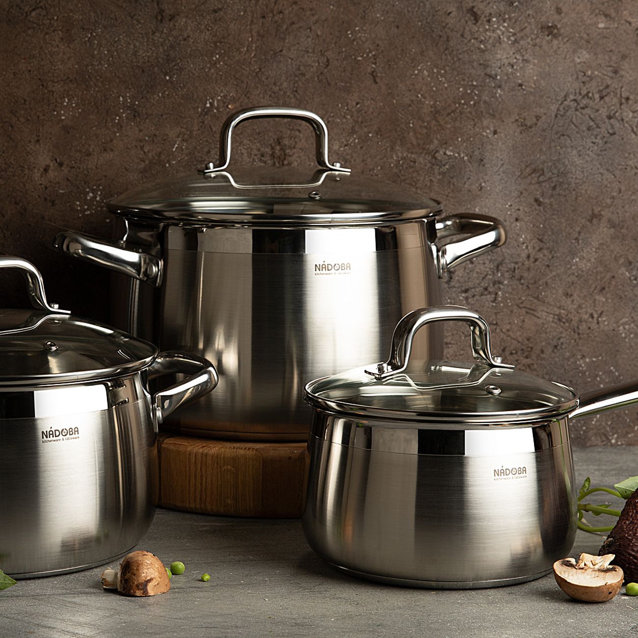 Кастрюля Nadoba Vorsa 20см/4,2л, с крышкой (727112)