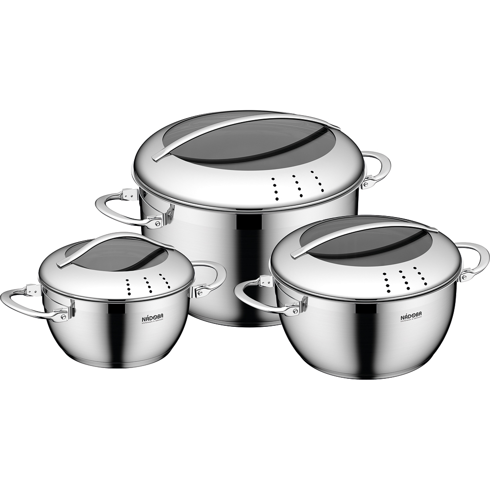 Набор кастрюль Nadoba Maruska с крышками, 6 предметов (726618)