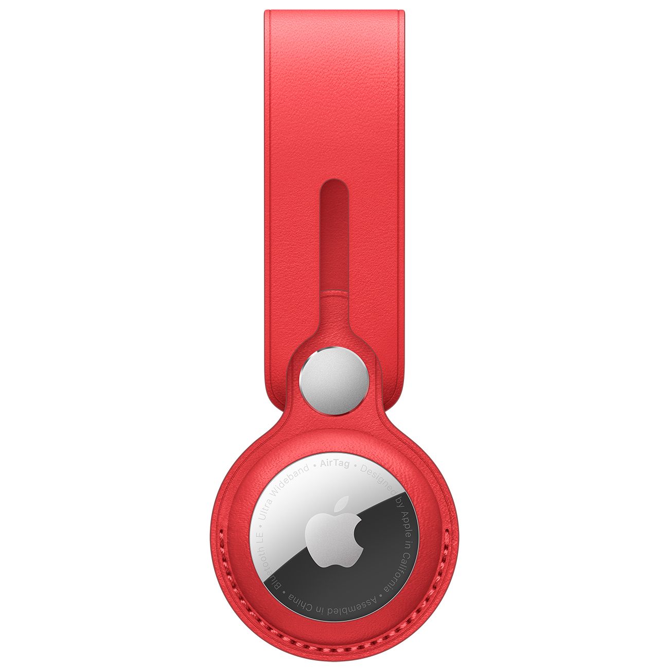 Чехол-подвеска для AirTag Apple Leather Loop Red (MK0V3)