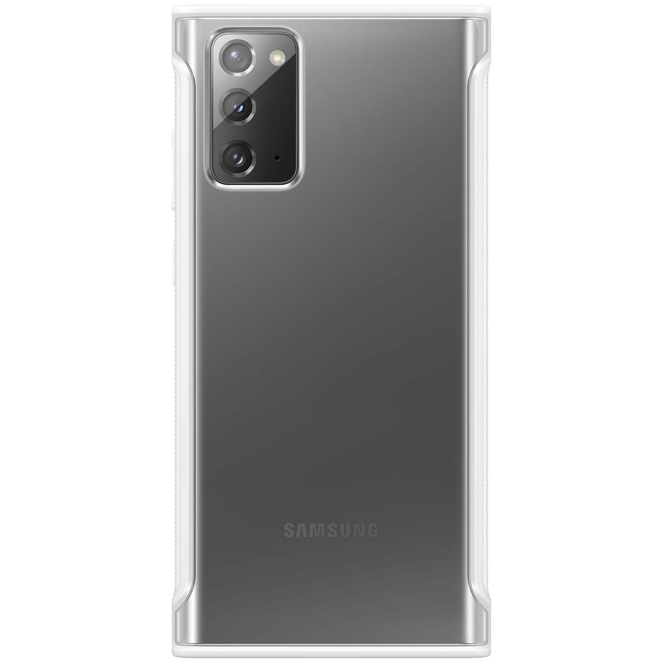 Чехол Samsung Clear Protective Cover Galaxy Note 20 белый
