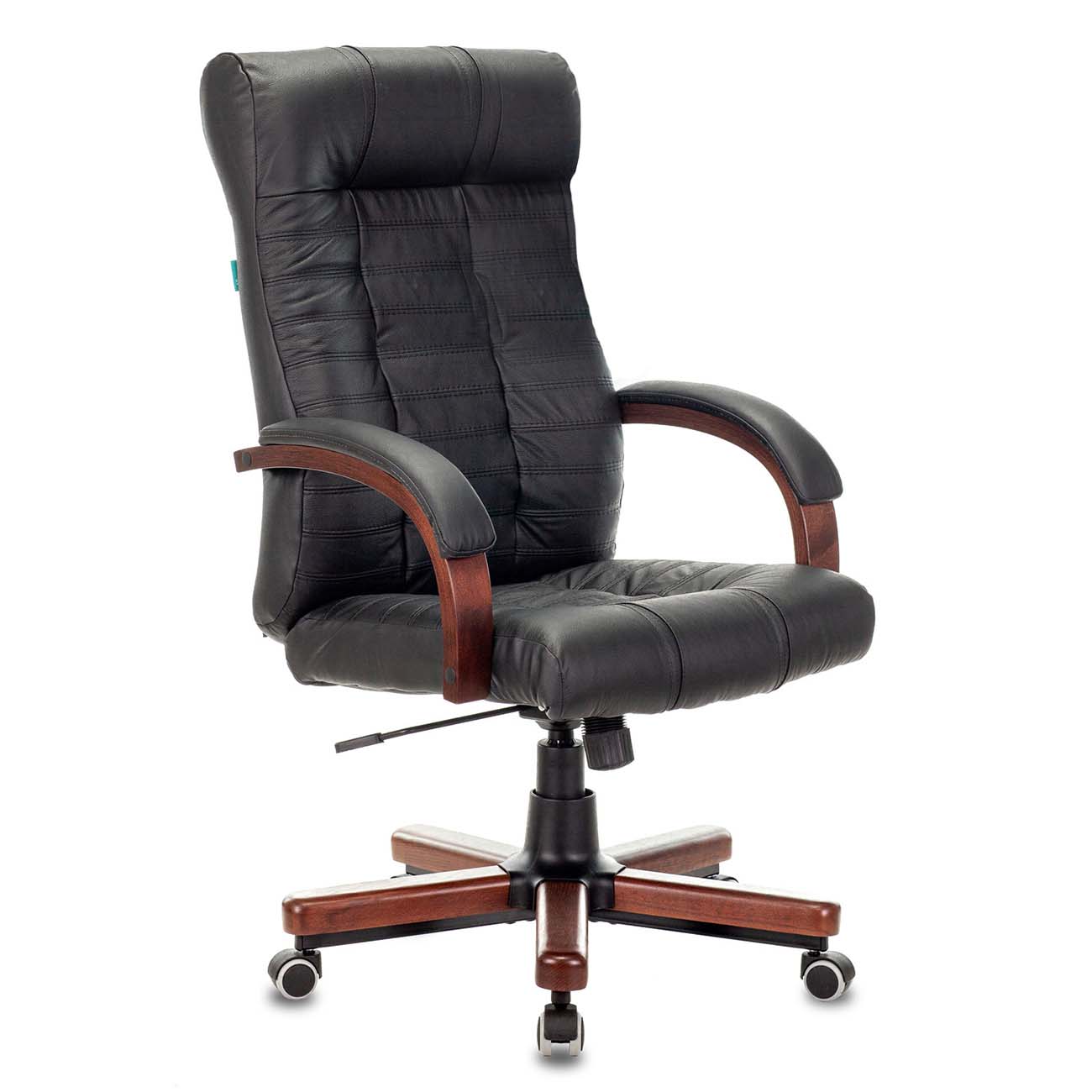 Кресло компьютерное Бюрократ KB-10WALNUT/B/LEATH фото