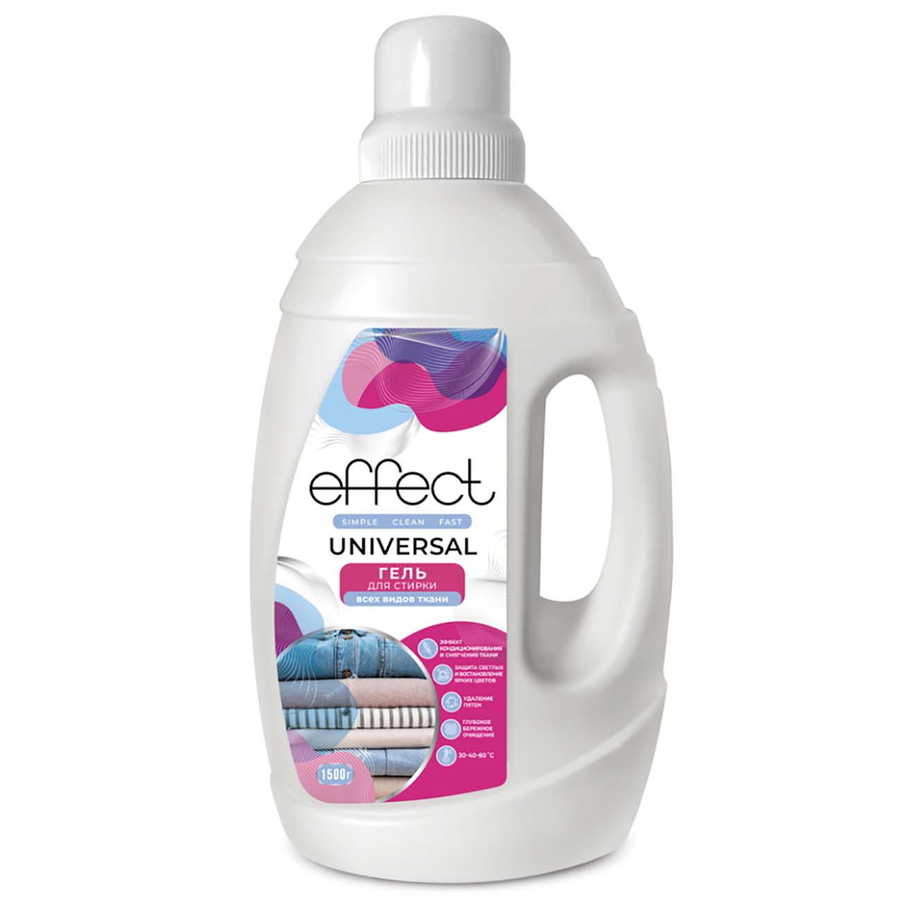 Гель для стирки Effect Universal для всех видов тканей 1500г фото