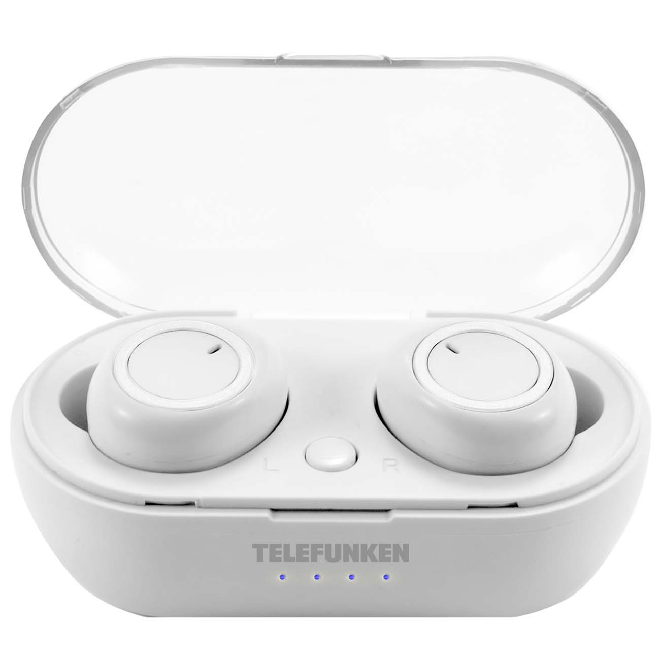Наушники True Wireless Telefunken TF-1101B белый фото