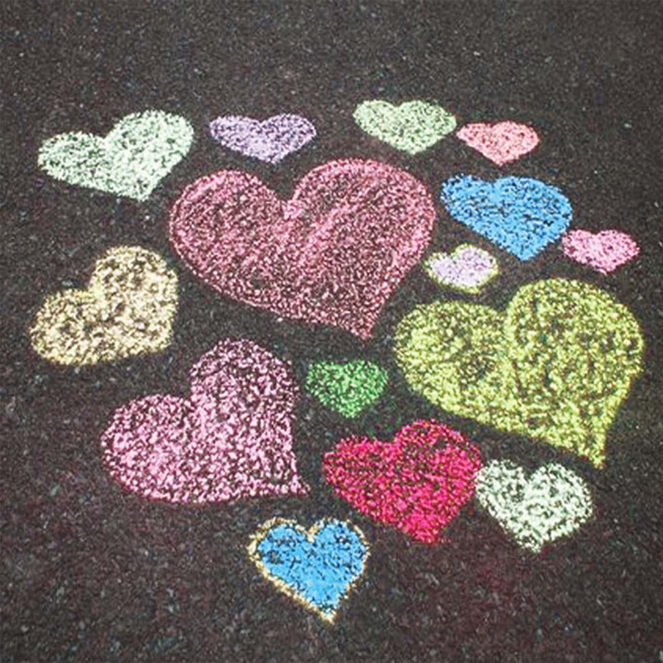 Мелки Brauberg 223557 20шт., круглый, цветные (рис.на асфальте)