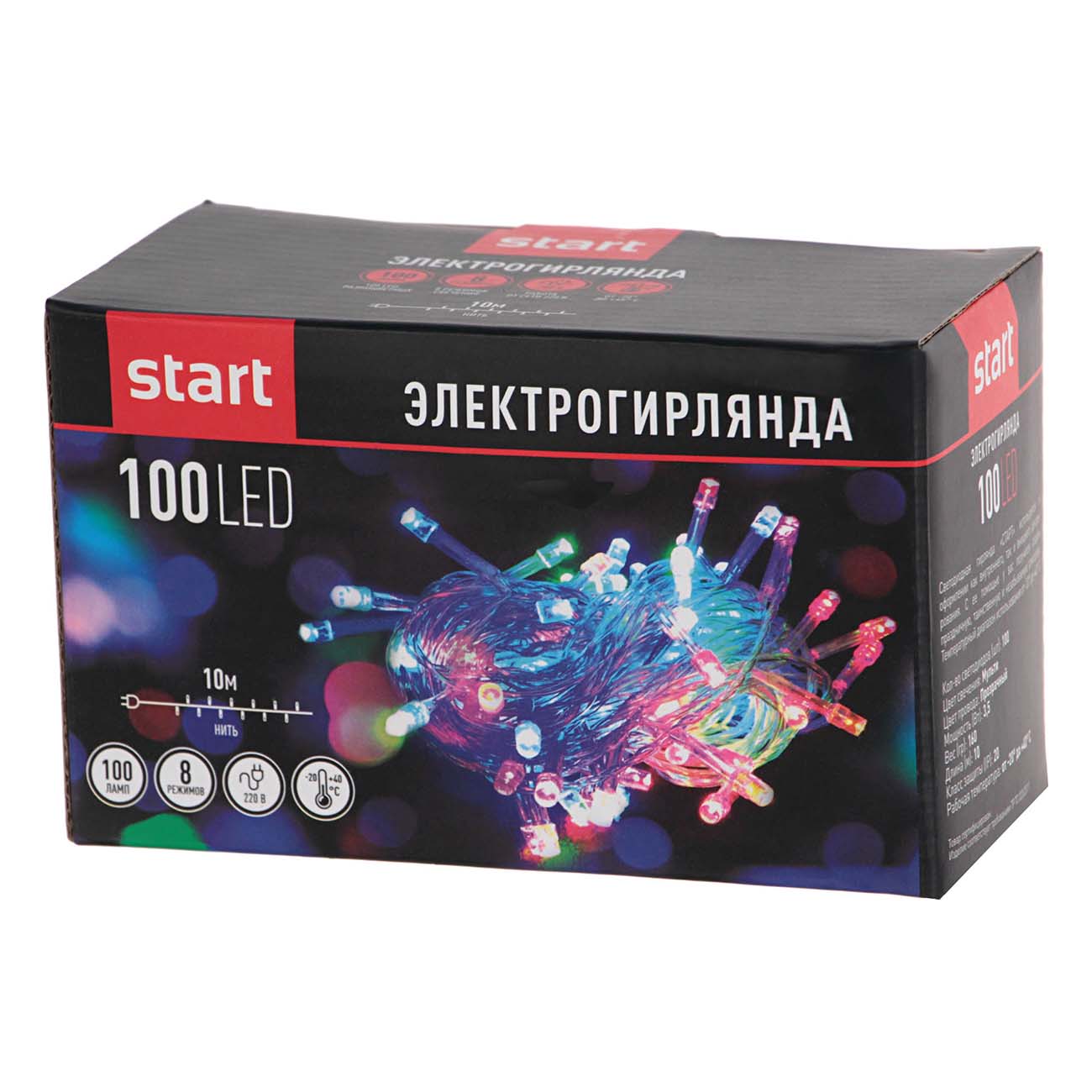 Электрогирлянда Старт 100LED 10м Нить фото
