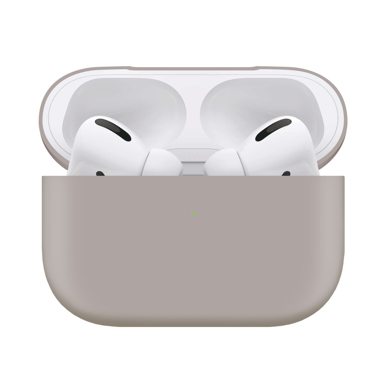 Чехол для AirPods Pro InterStep liquid silicone серый фото