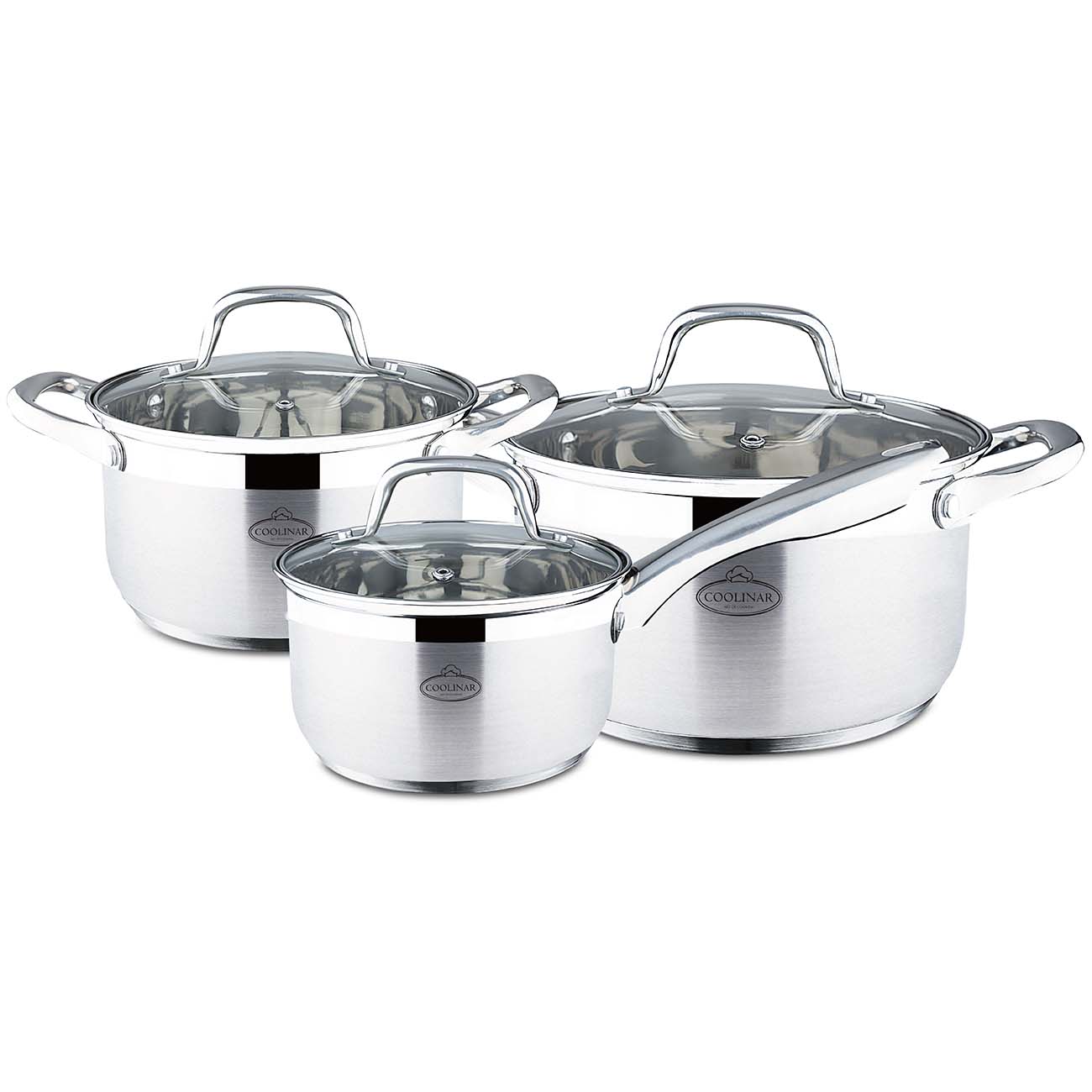 Набор кастрюль (нержавейка) Coolinar 6 предметов (92005)
