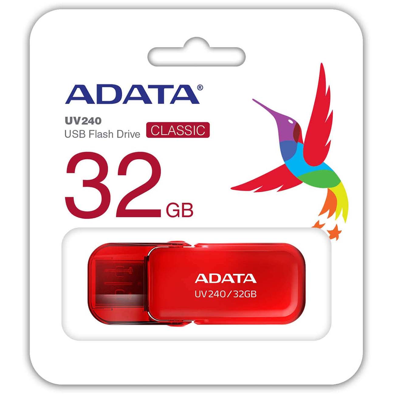 Флеш-диск ADATA 32GB UV240 Red (AUV240-32G-RRD)