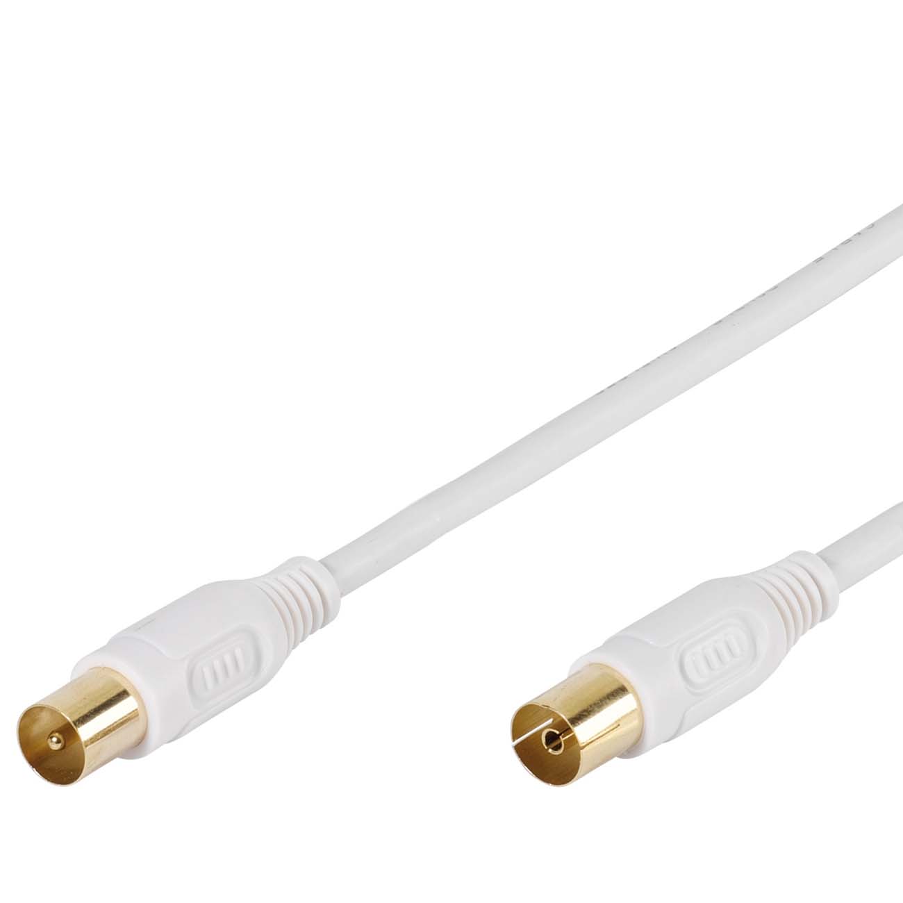 Кабель телевизионный Vivanco 3 м Gold 48/20 30GW.штырь-гнездо, белый (48128) фото