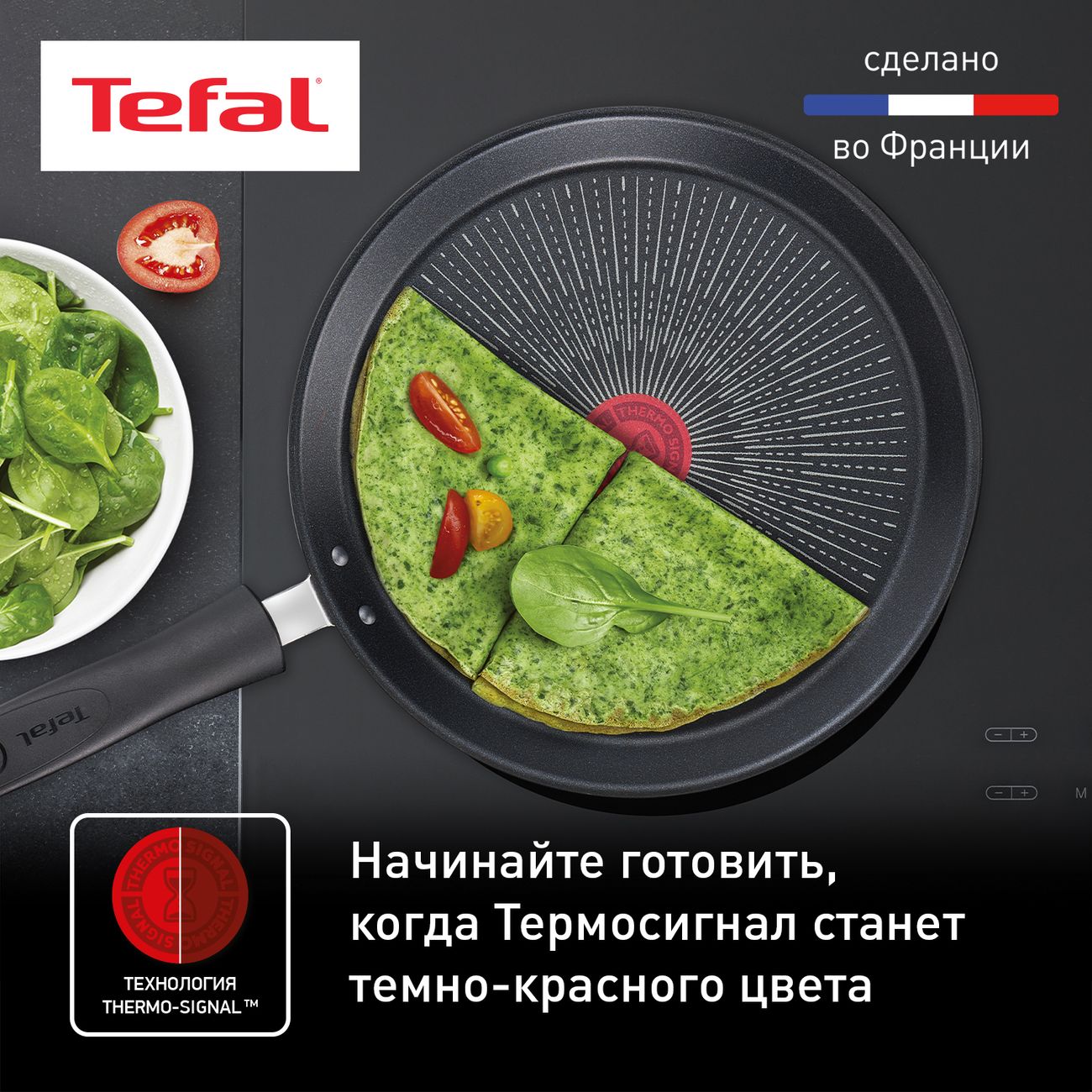Сковорода блинная Tefal Unlimited 25 см (G2553872)