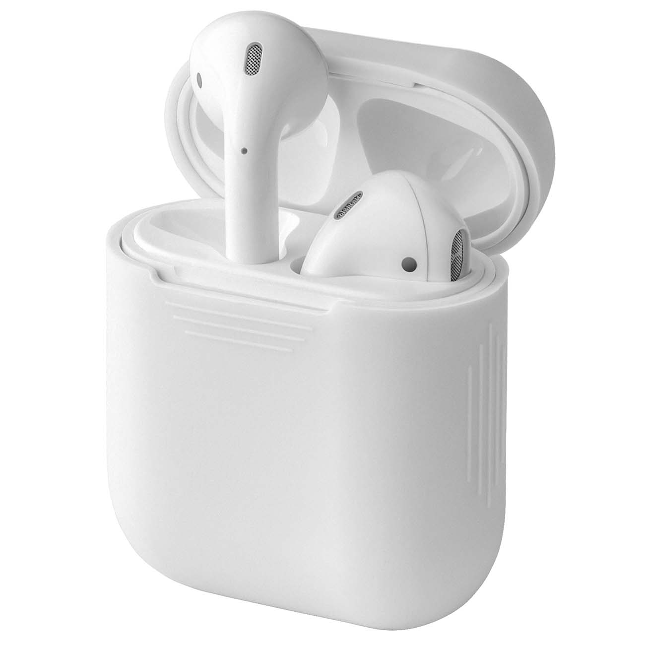 Чехол для AirPods InterStep Силиконовый белый